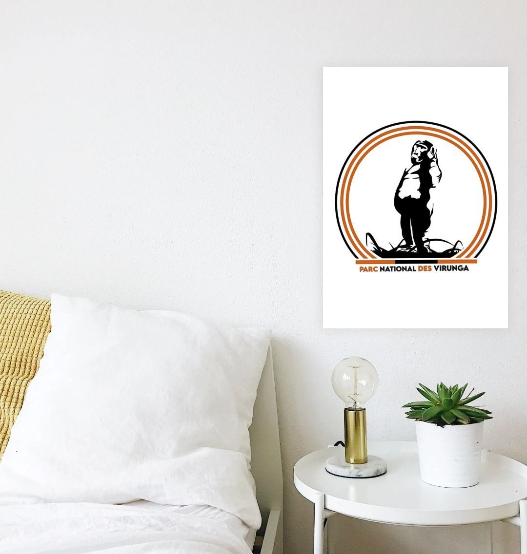 A Take A Stand Poster, placed on a wall in the bedroom.