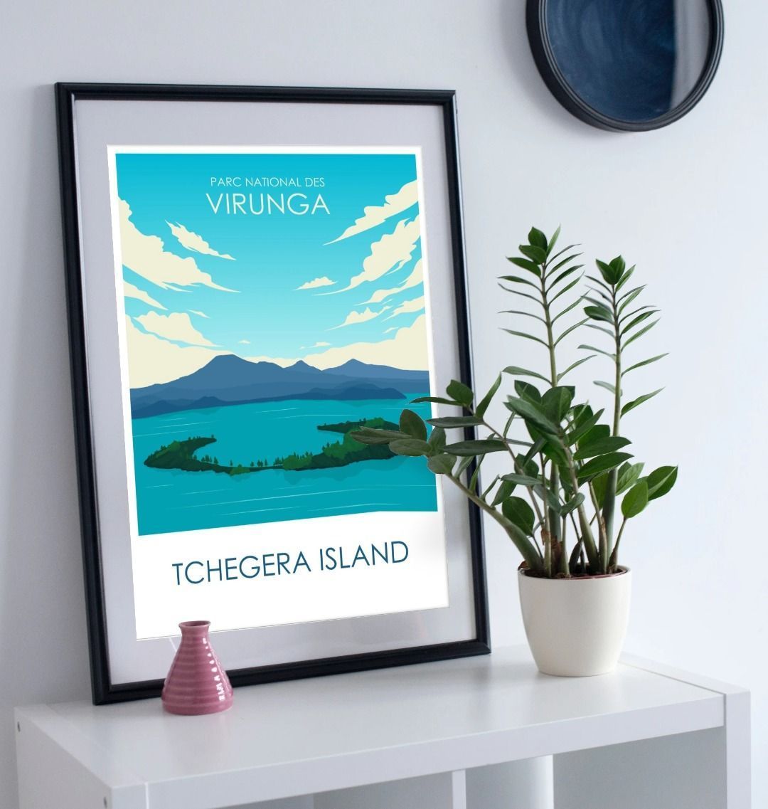 Virunga National Park the Tchegera Island Poster