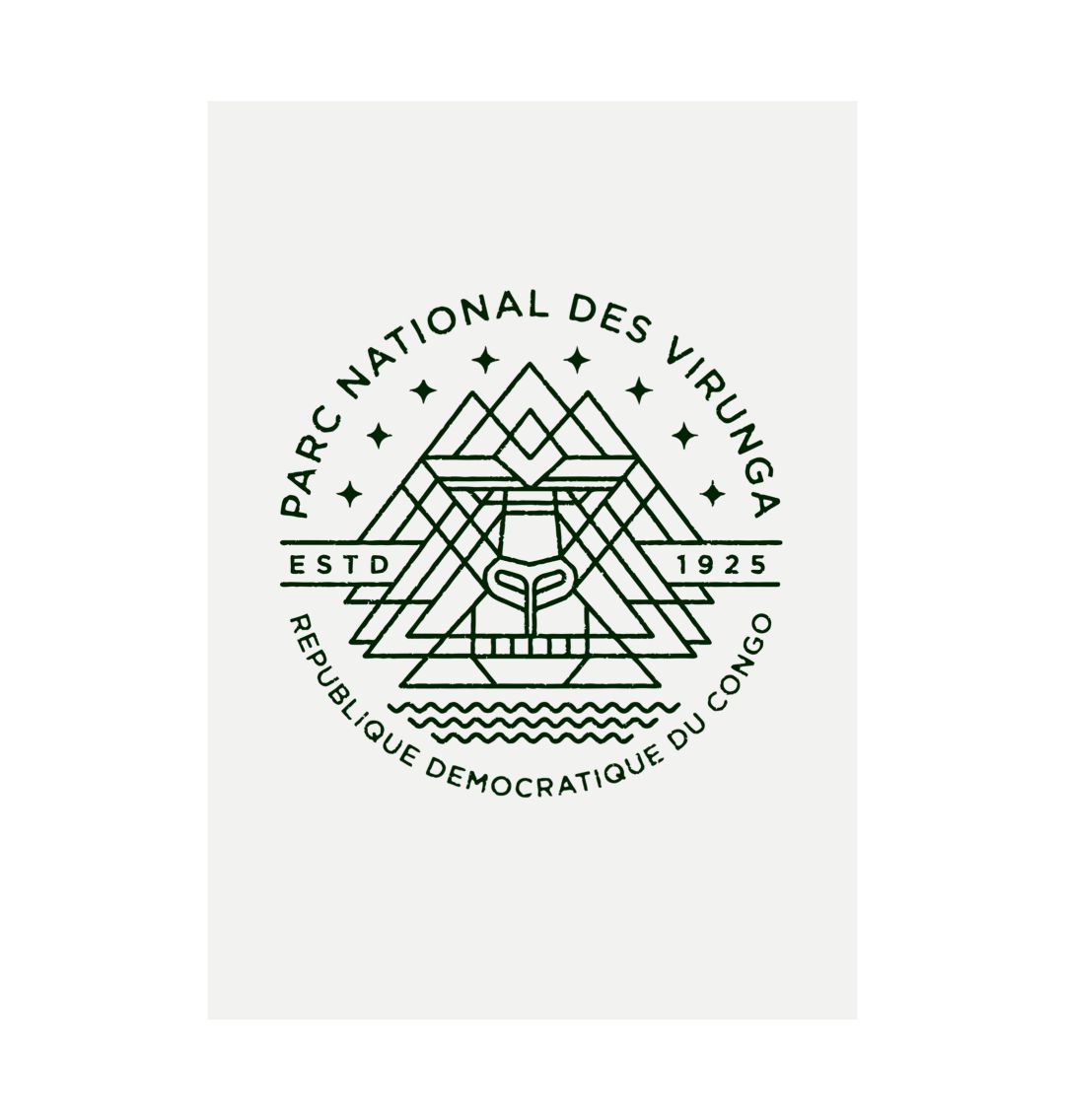 White Virunga Emblem Poster