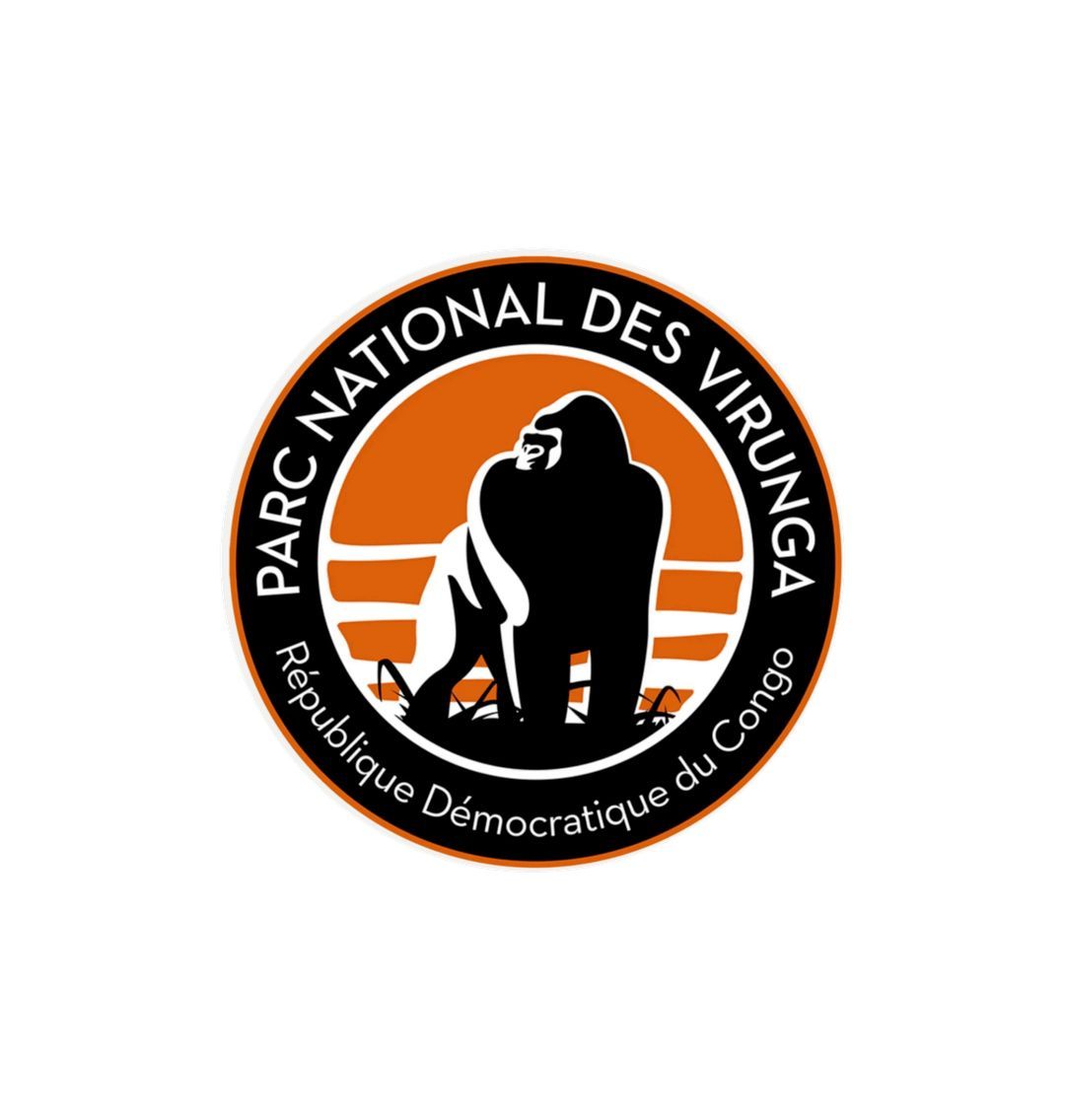 White Virunga Logo Sticker