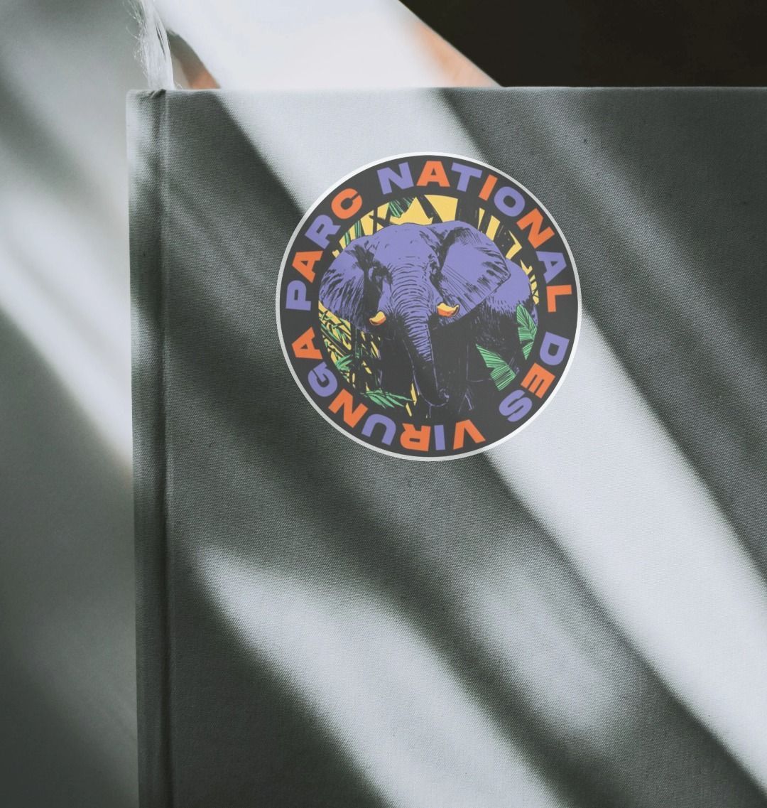 Retro Elephant Sticker