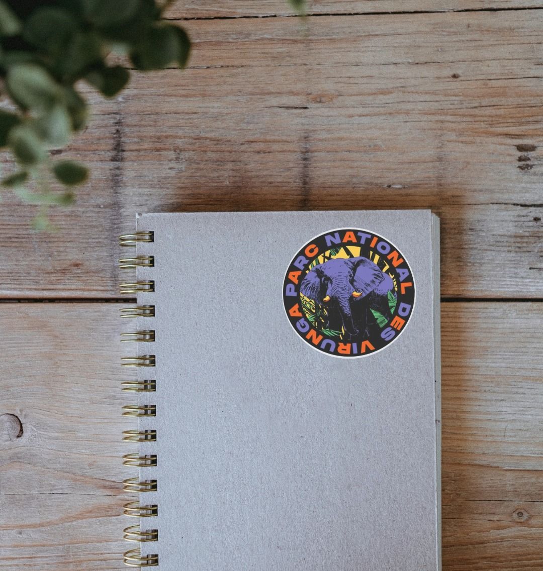 Retro Elephant Sticker