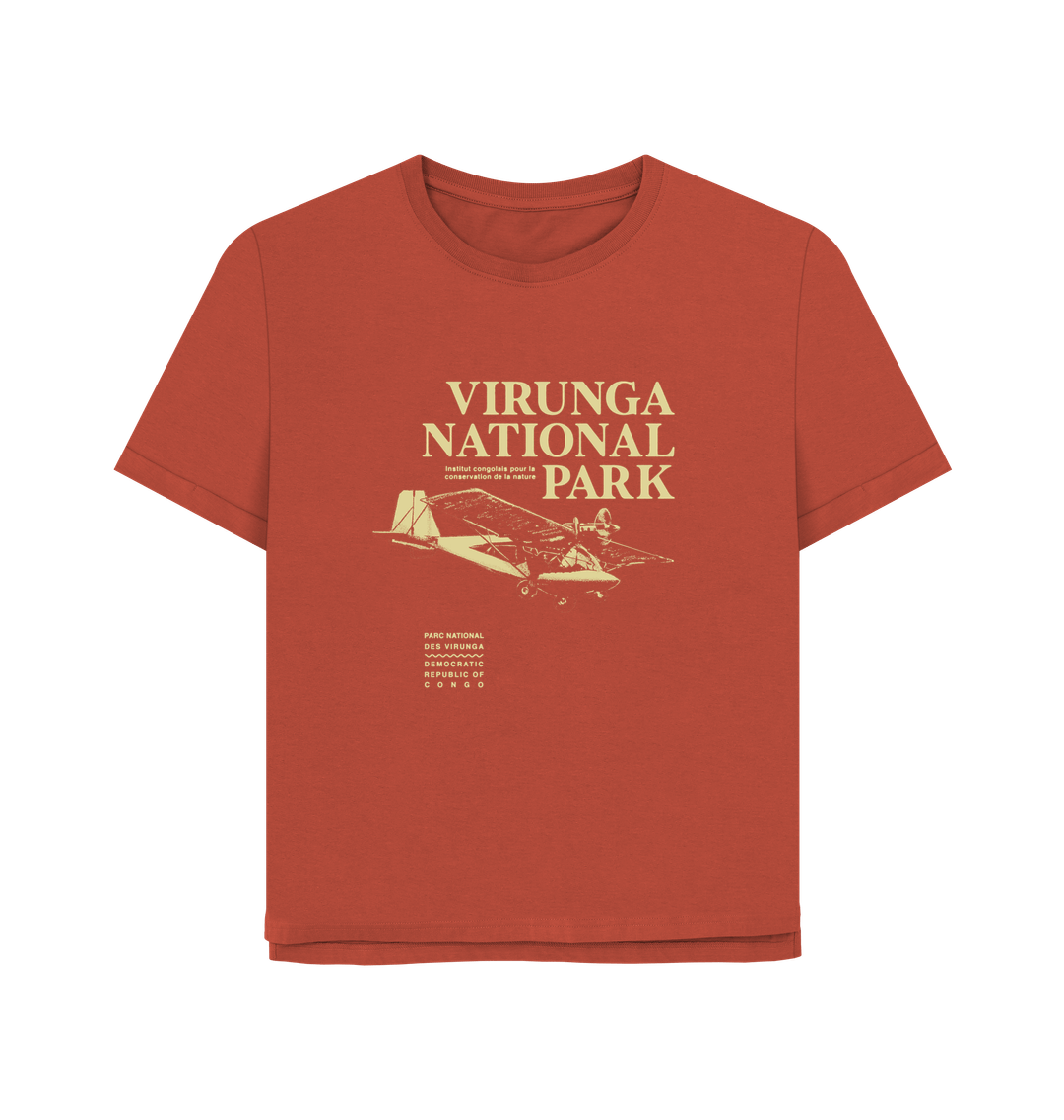 Rust Virunga Pilot Women's Relaxed Tee