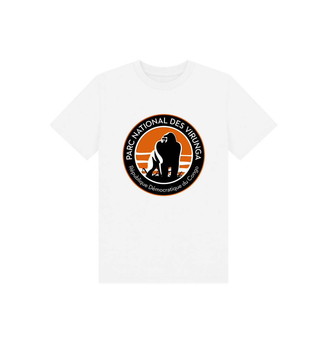 White Virunga Logo Kids T-shirt