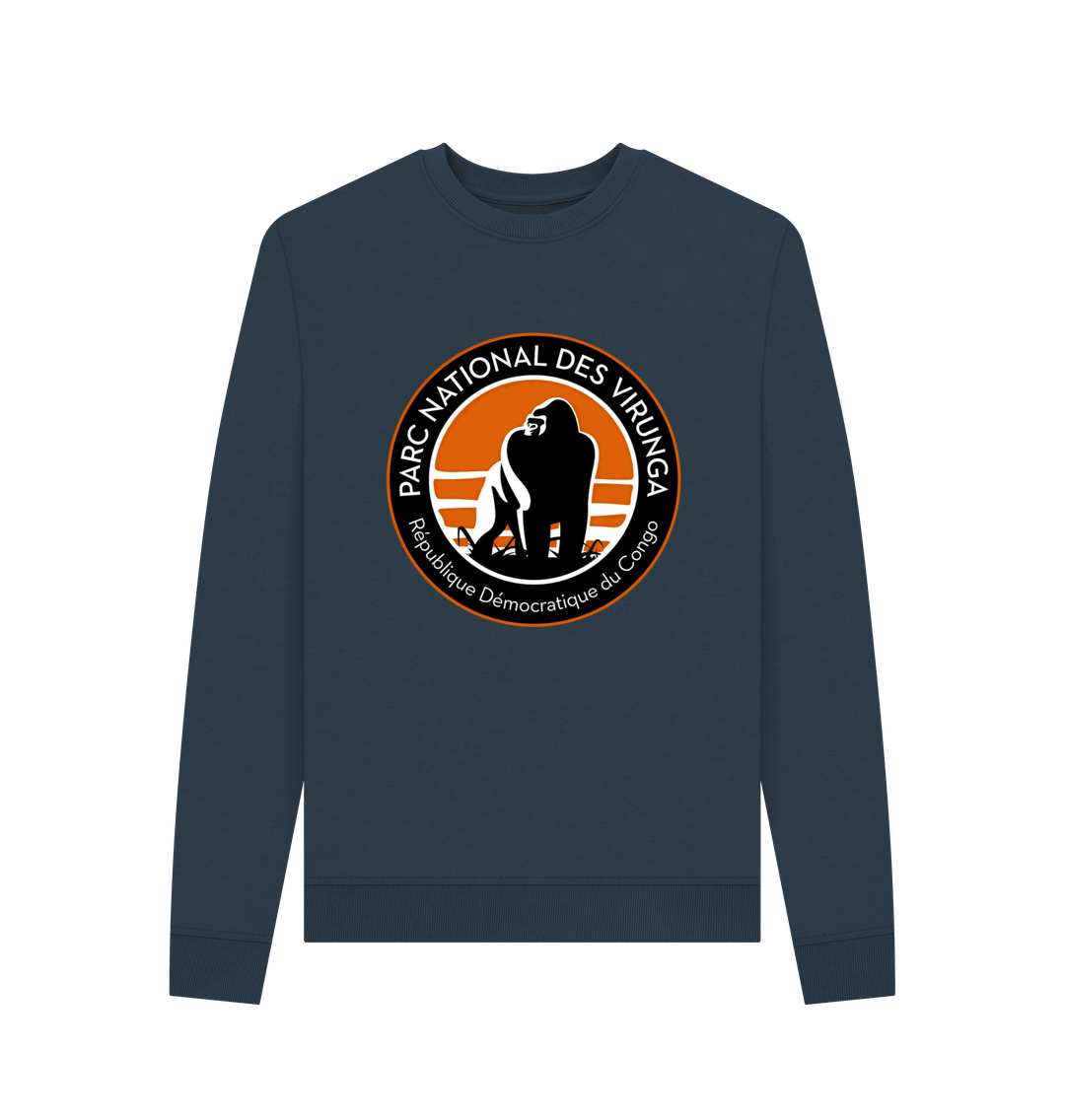 Navy Blue Virunga Logo Women's Sweater