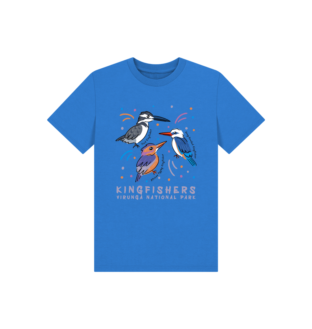 Bright Blue Kingfisher Kids T-shirt