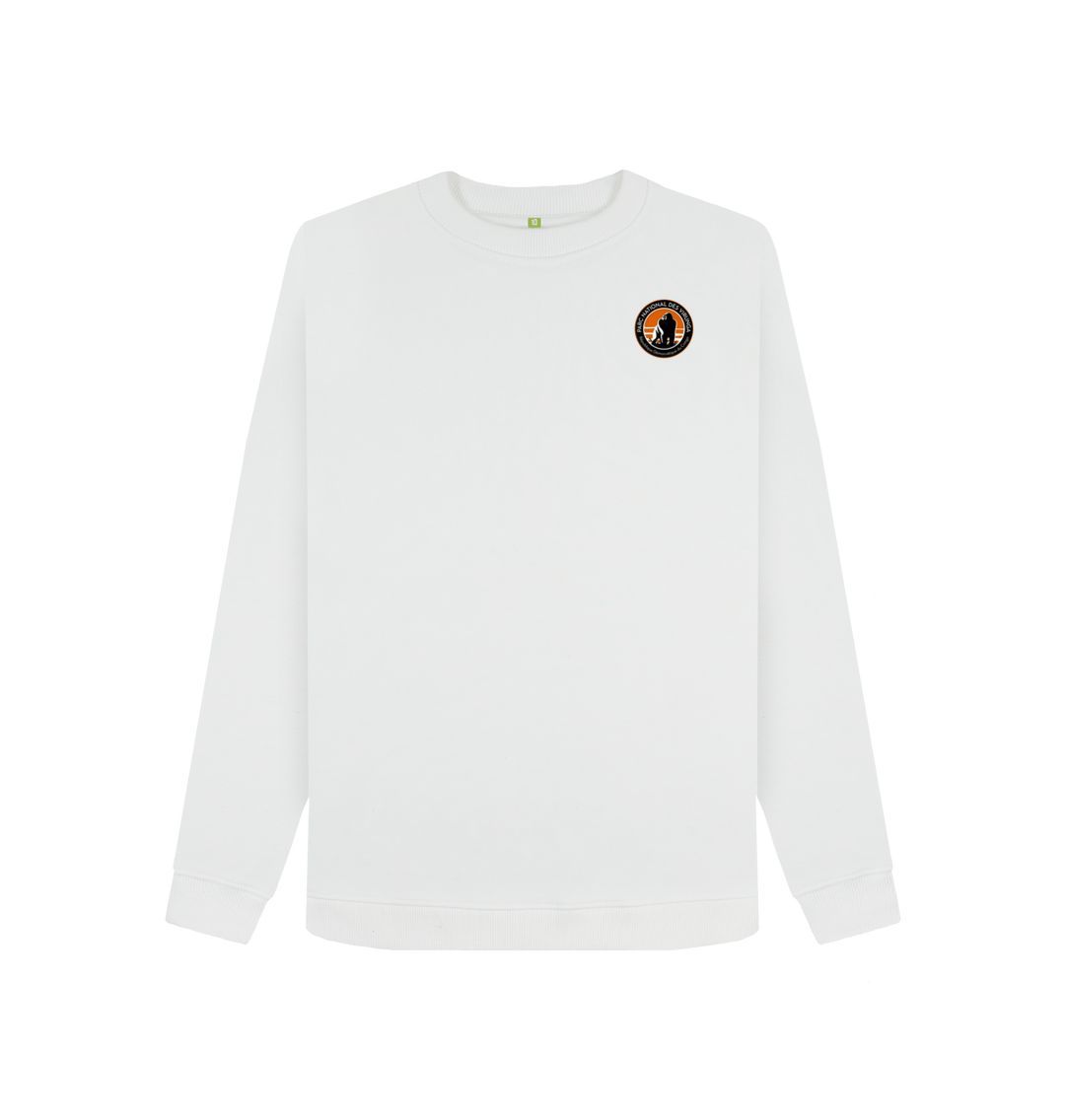 White Virunga Pocket Logo Women's Sweater