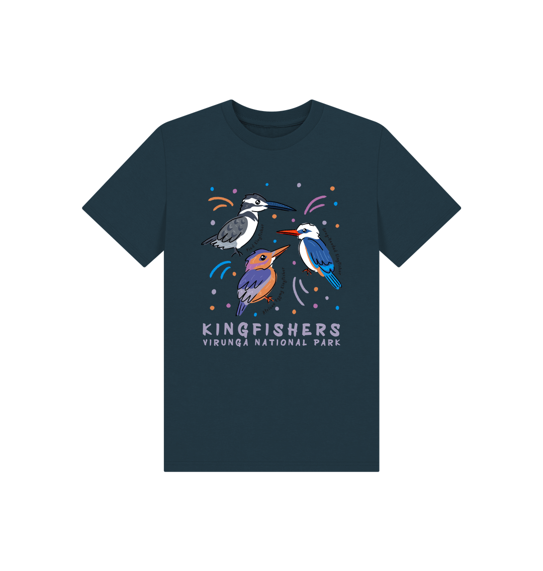 Denim Blue Kingfisher Kids T-shirt