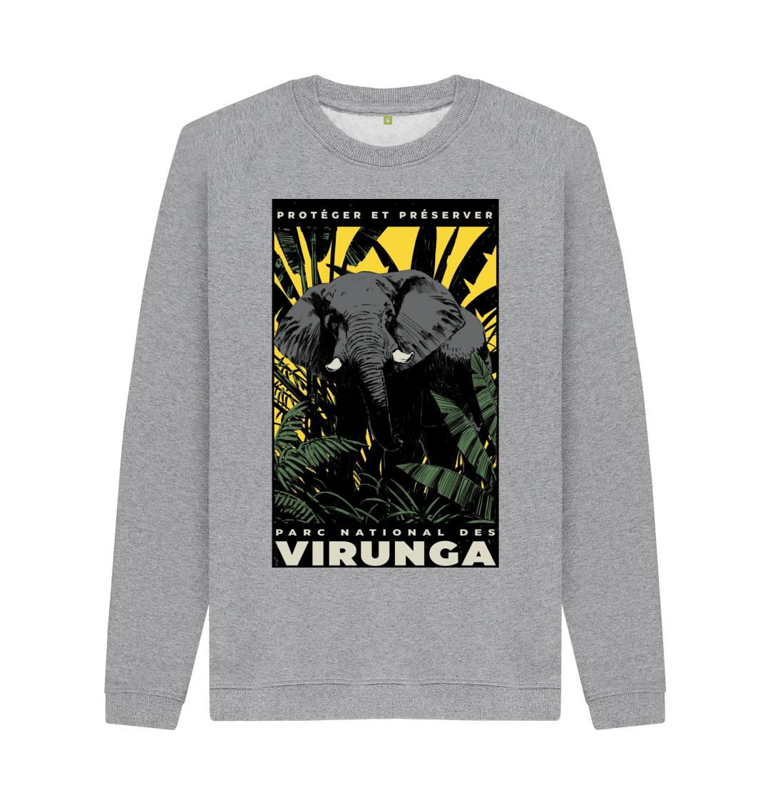 Light Heather Printed Sweater Front