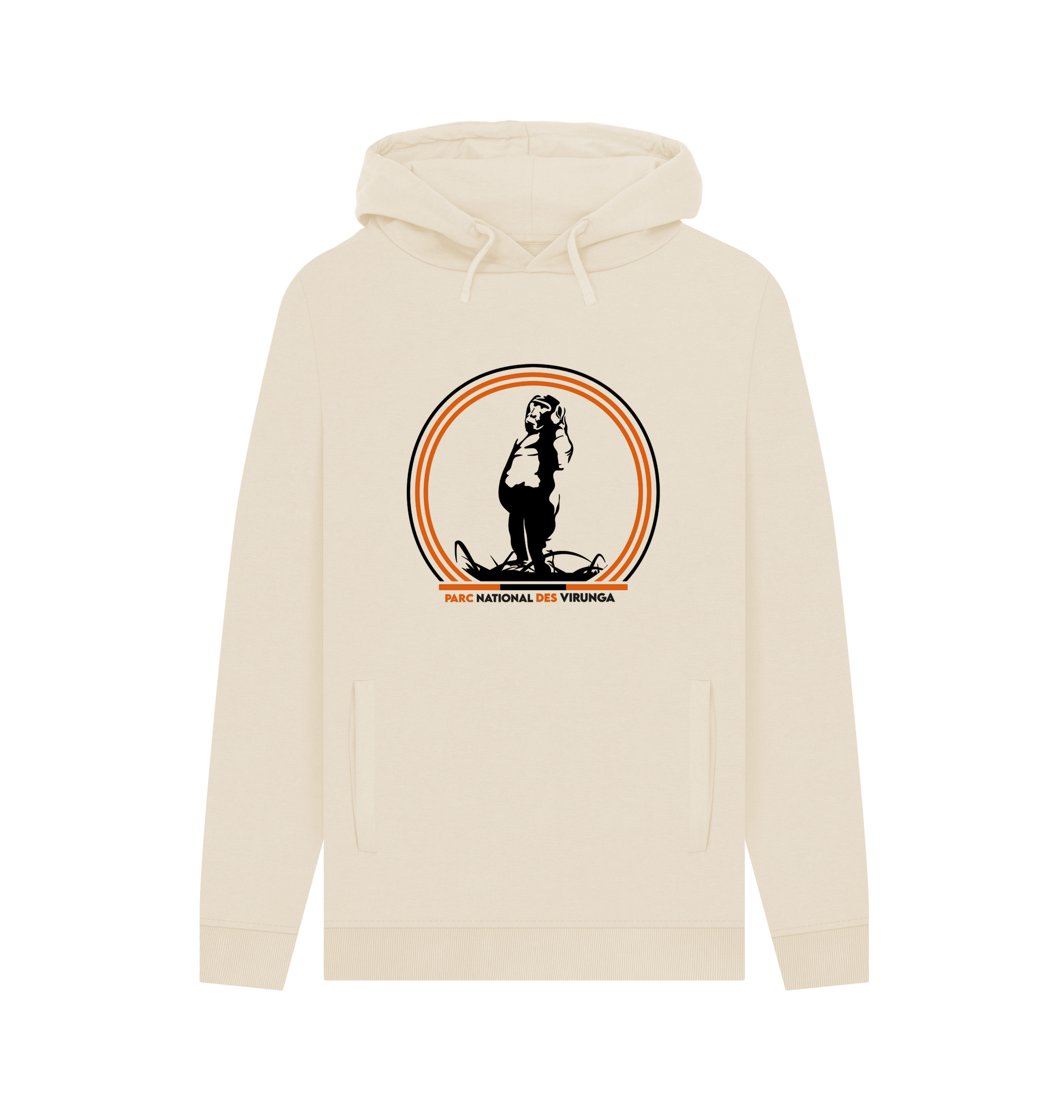 Oat Printed Hoody Front
