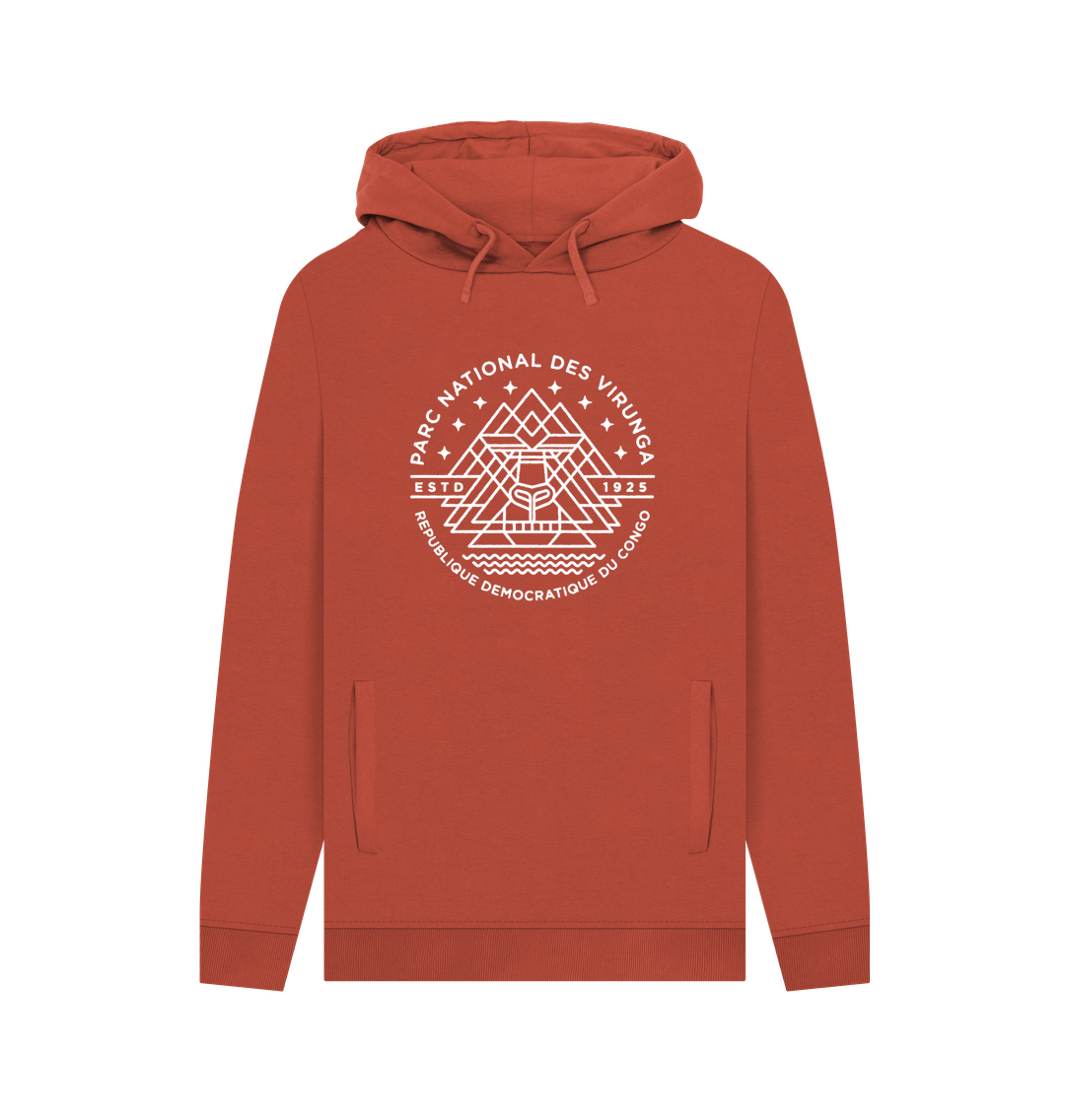 Rust Virunga Emblem Men's Hoodie