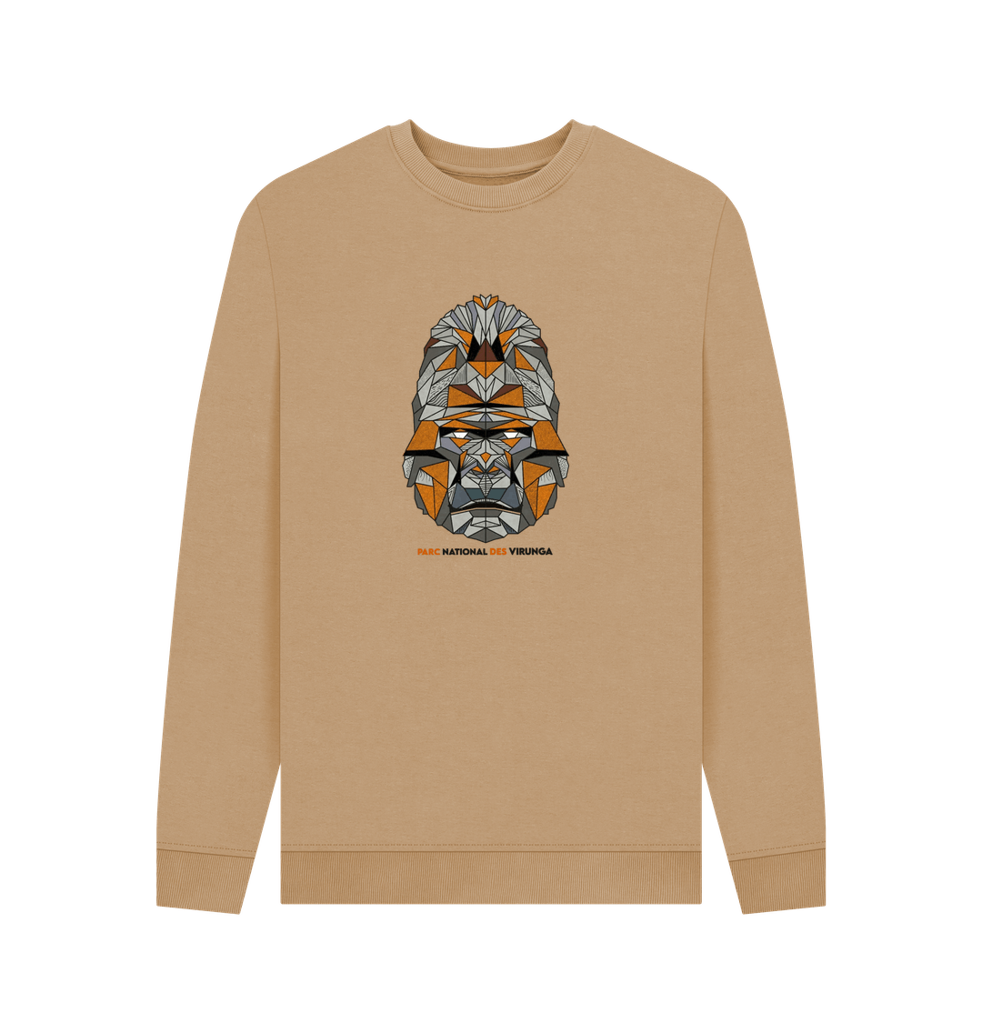 Sand Gorilla Face Men's Sweater