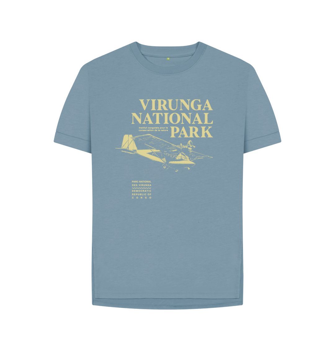 Stone Blue Virunga Pilot Women's Relaxed Tee