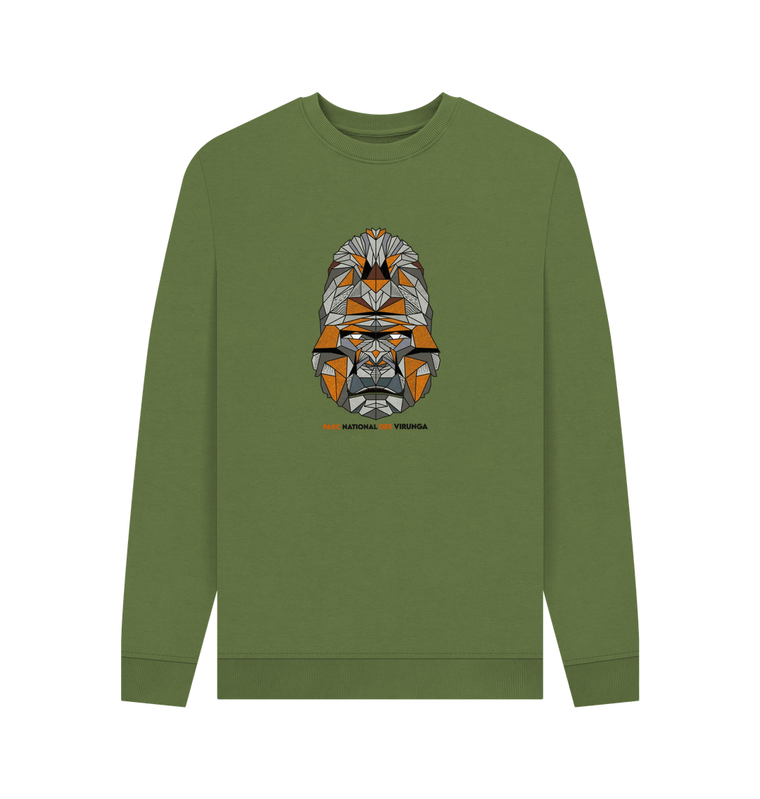 Khaki Gorilla Face Men's Sweater