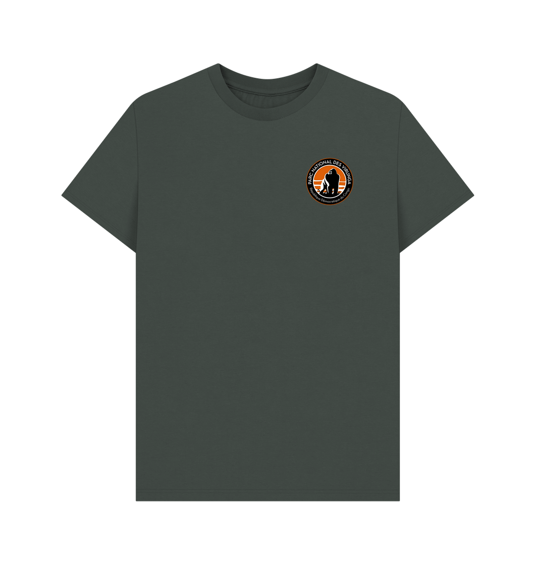 Dark Grey Virunga Pocket Logo Men's T-shirt