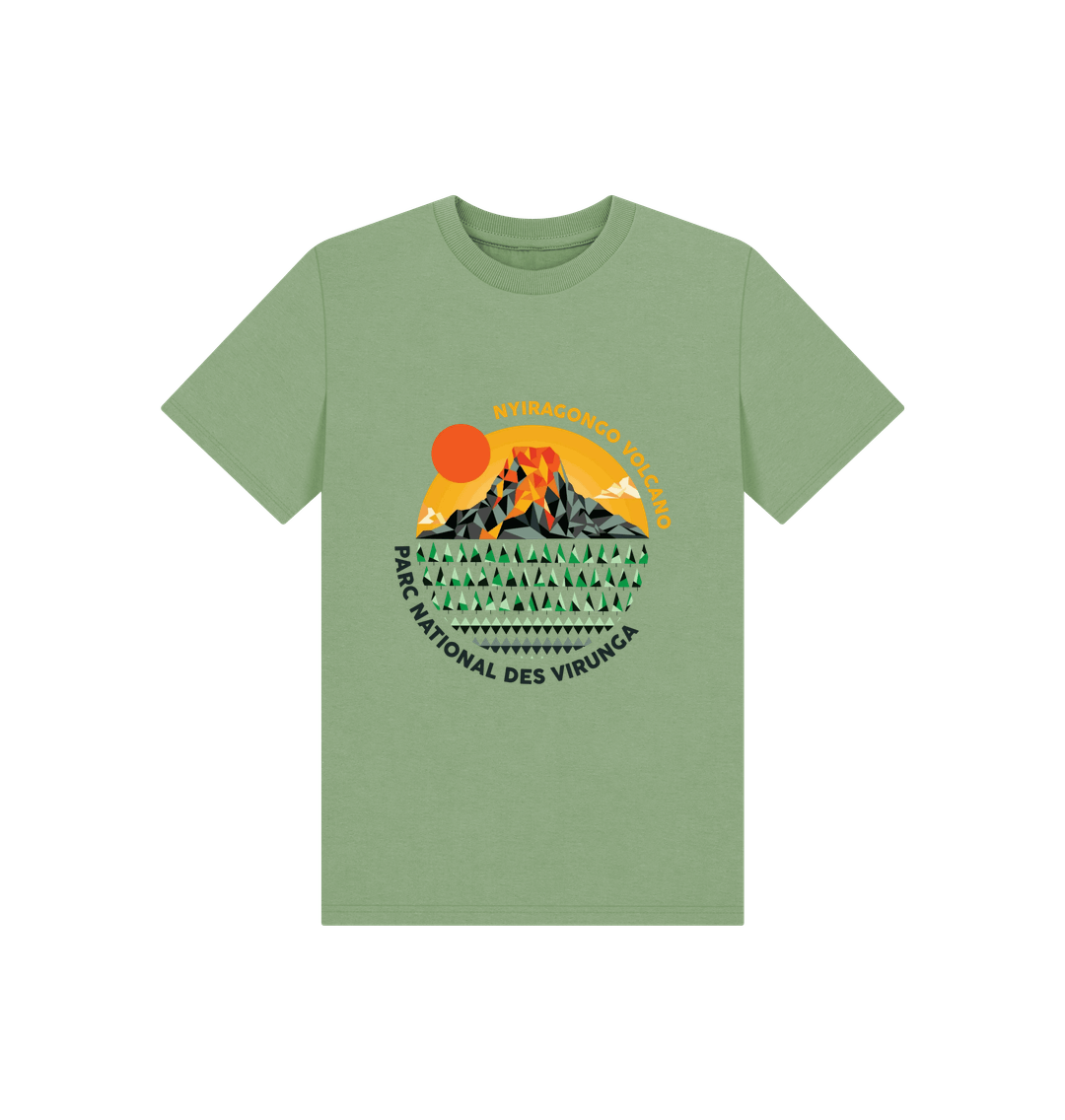 Sage Nyiragongo Volcano Kids T-shirt