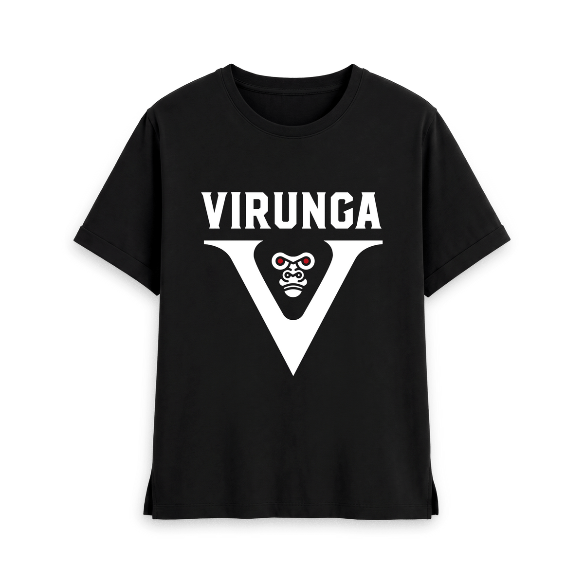 Black Printed T-shirt Front