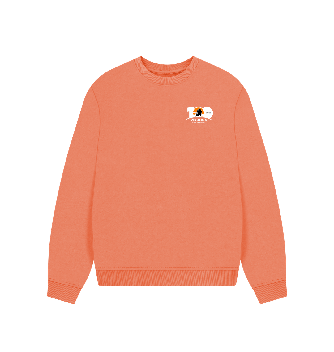 Apricot Printed Sweater Front