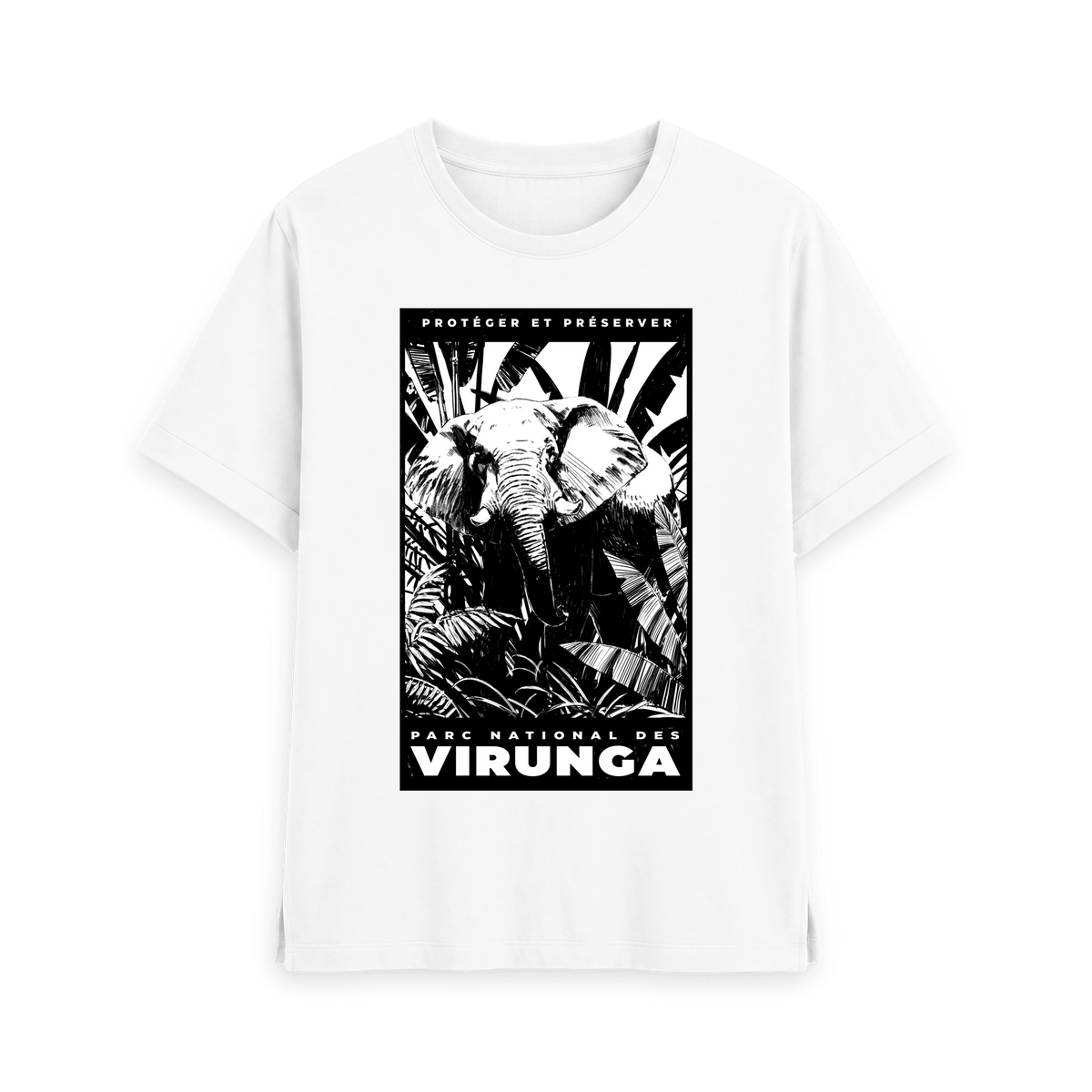 White Printed T-shirt Front