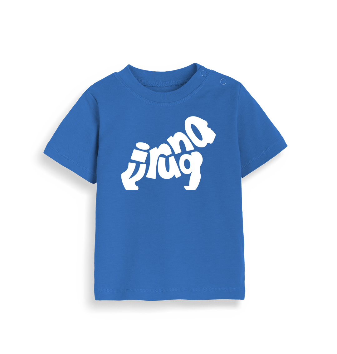 Organic Cobalt Blue Gorilla Emblem Tiny Tee