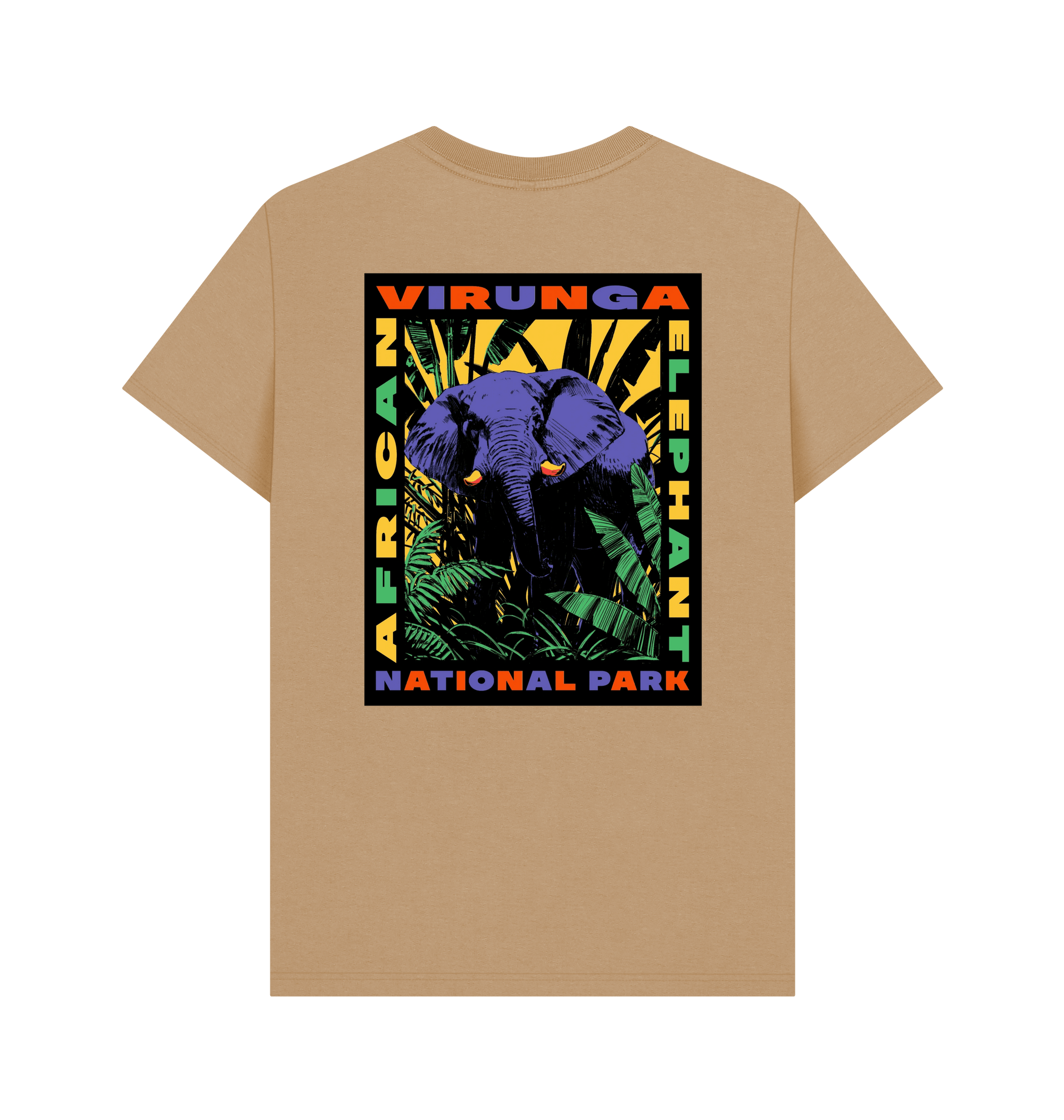 Sand Printed T-shirt Back