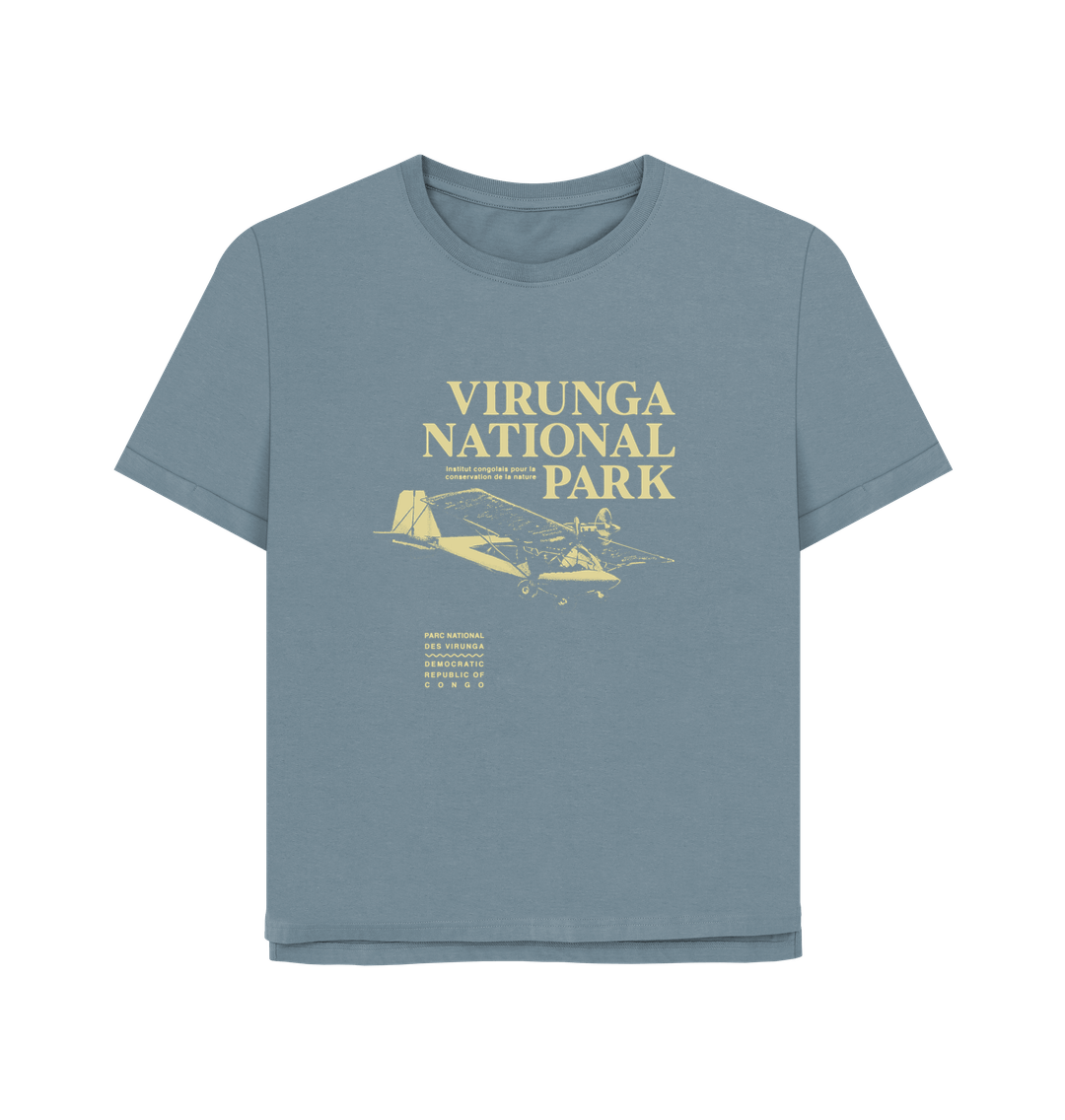 Stone Blue Virunga Pilot Women's Relaxed Tee