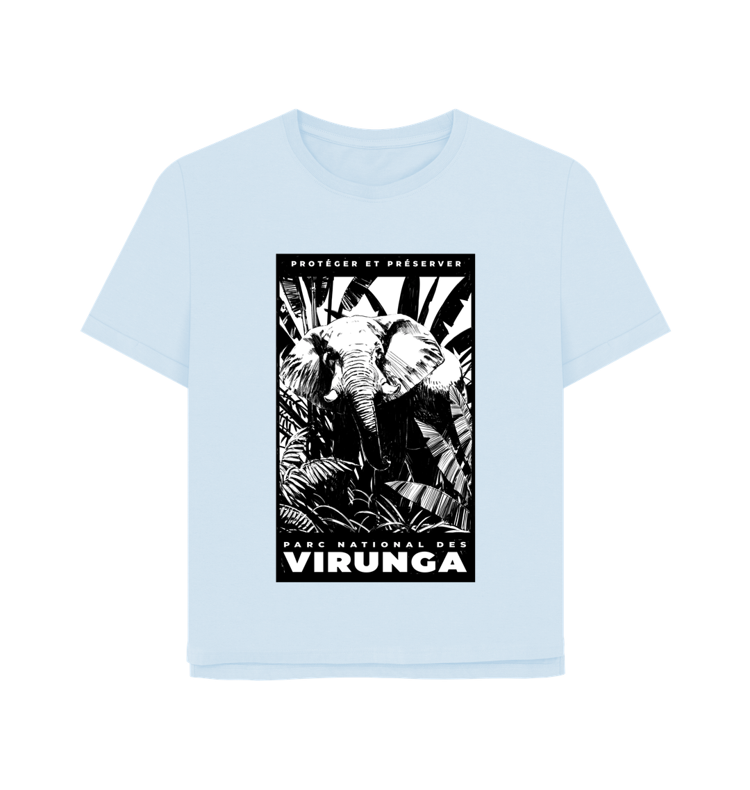 Sky Blue Printed T-shirt Front
