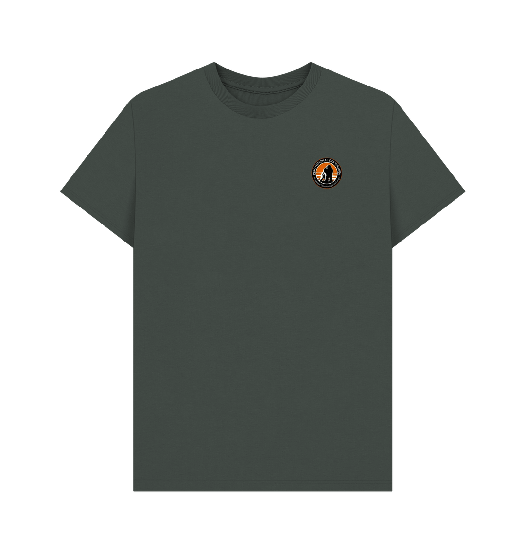 Dark Grey Retro Elephant Men's T-shirt