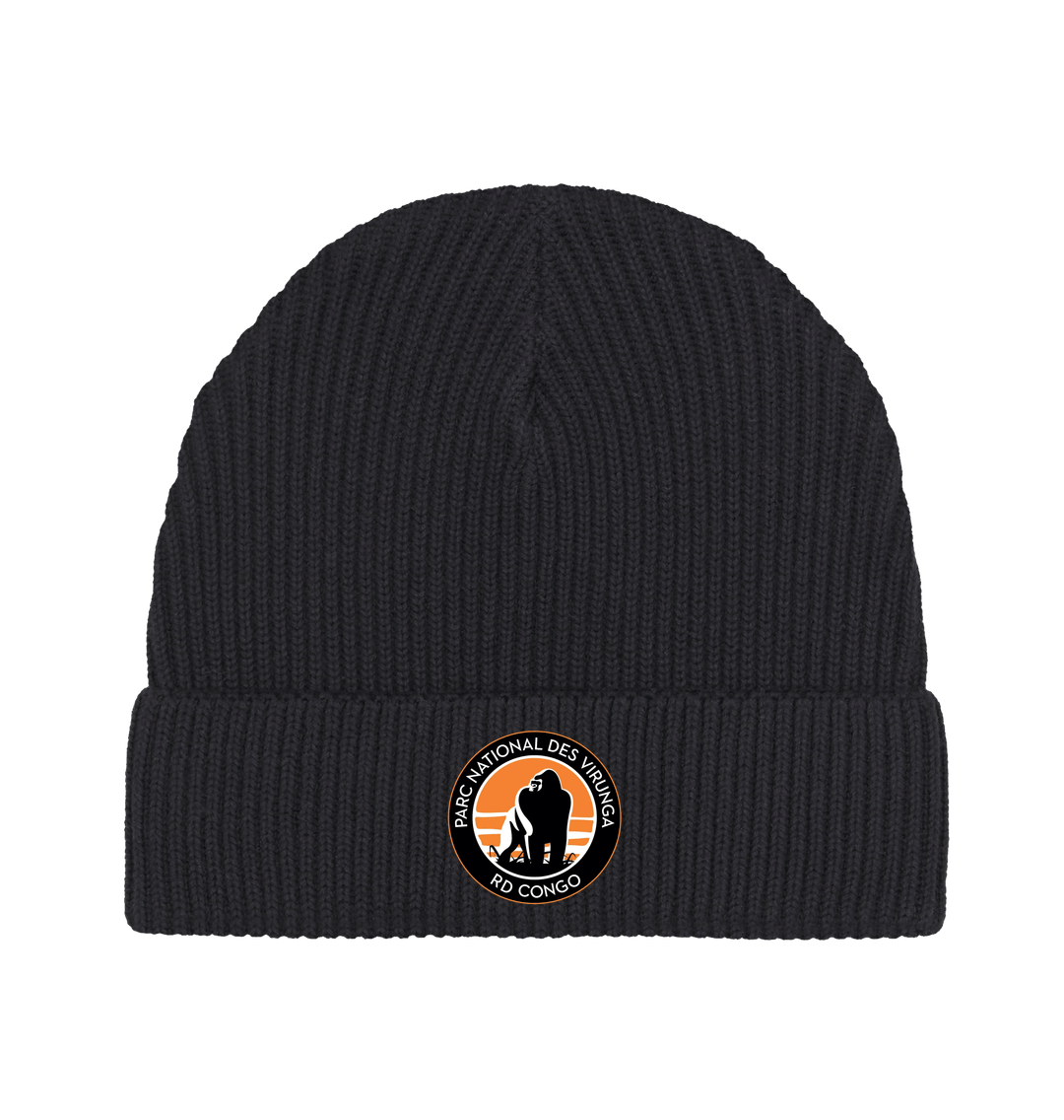 Black Virunga Logo Beanie