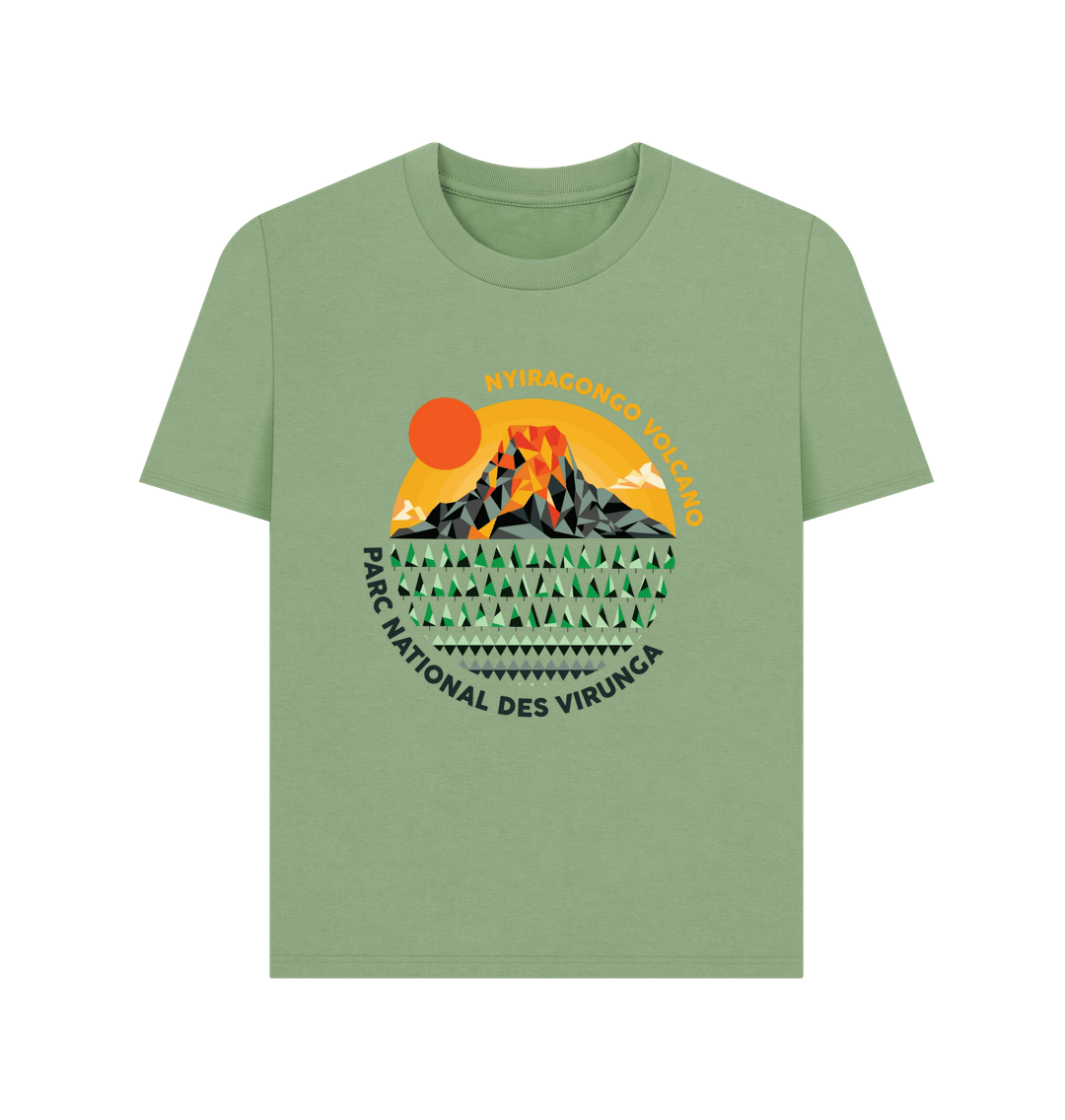 Sage Nyiragongo Volcano Women's T-shirt