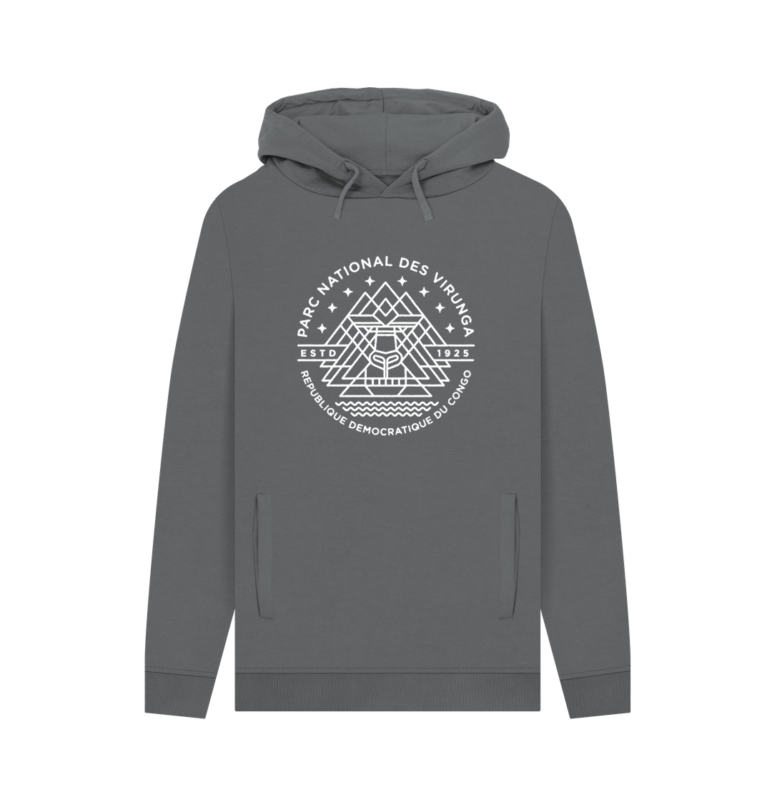 Slate Grey Virunga Emblem Men's Hoodie