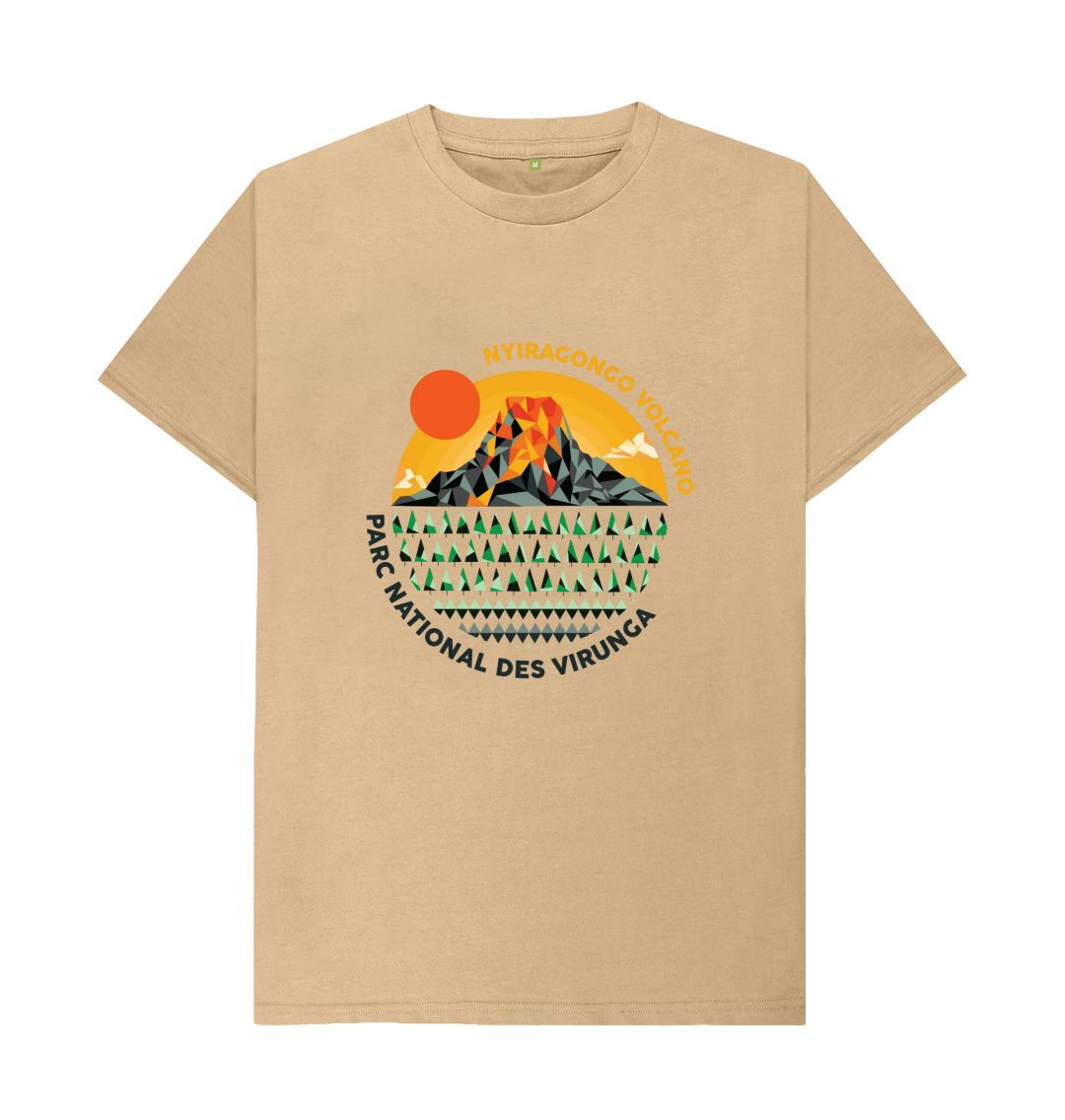 Sand Nyiragongo Volcano Men's T-shirt