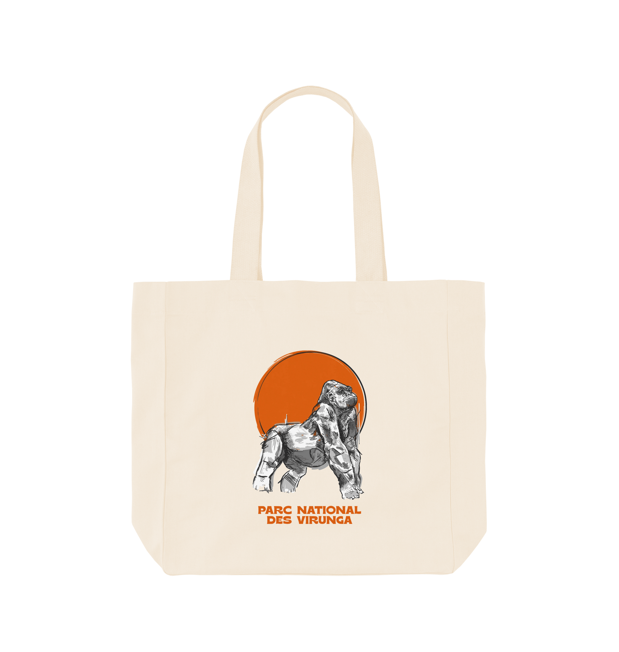 Natural Printed Bag Front