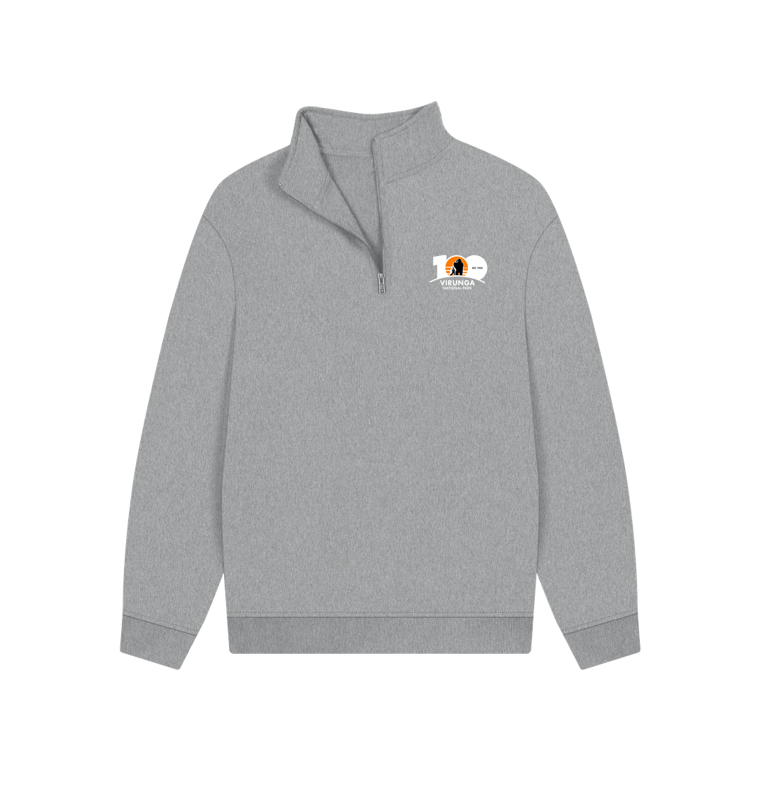 Athletic Grey Virunga 100 Unisex Zip Pullover
