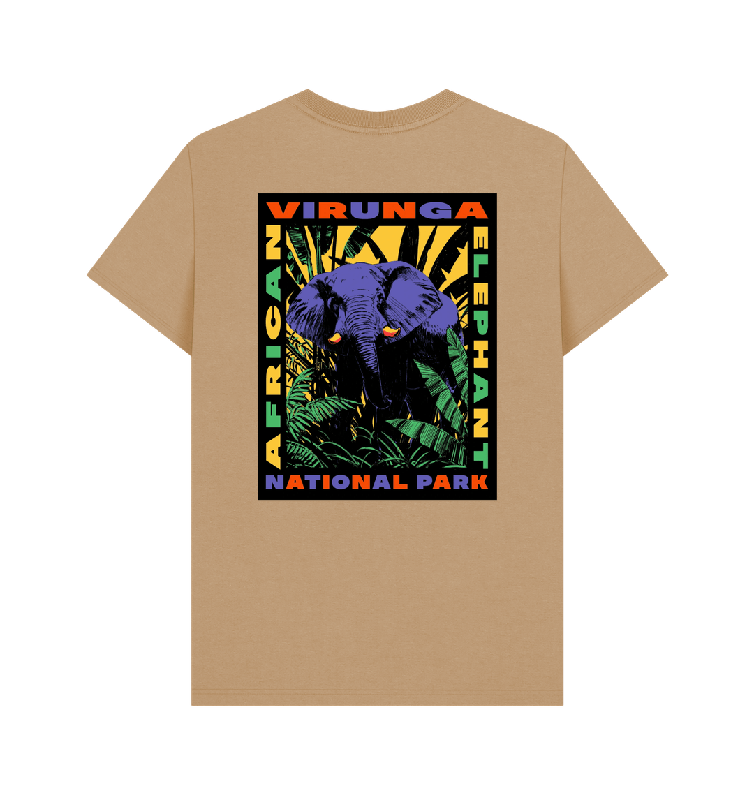 Back Sand Retro Elephant Men's T-shirt