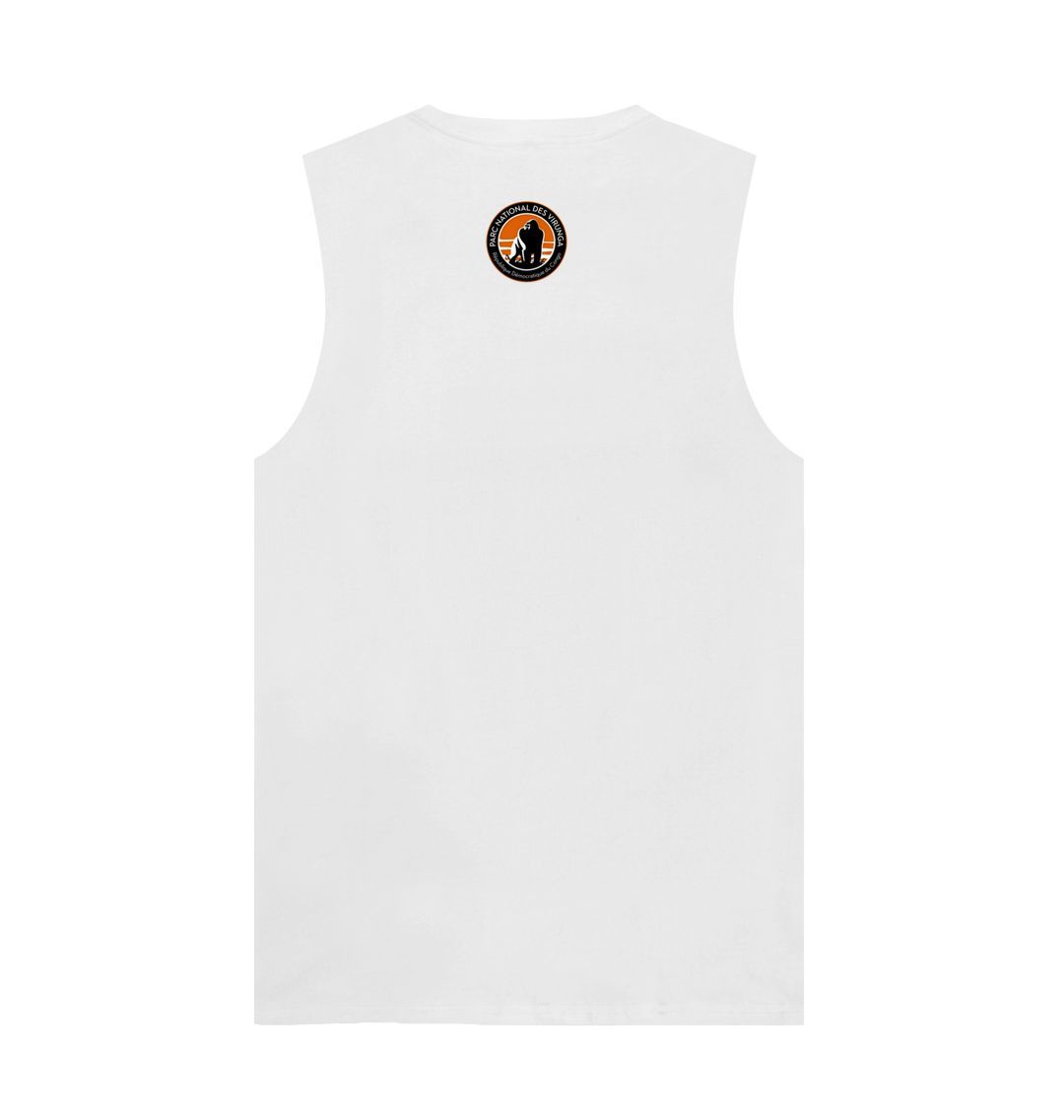 Back White Virunga Pocket Logo Men's Vest