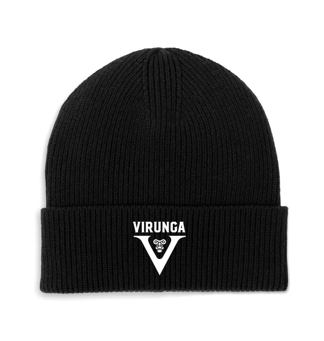 Black V Virunga Embroidered Beanie