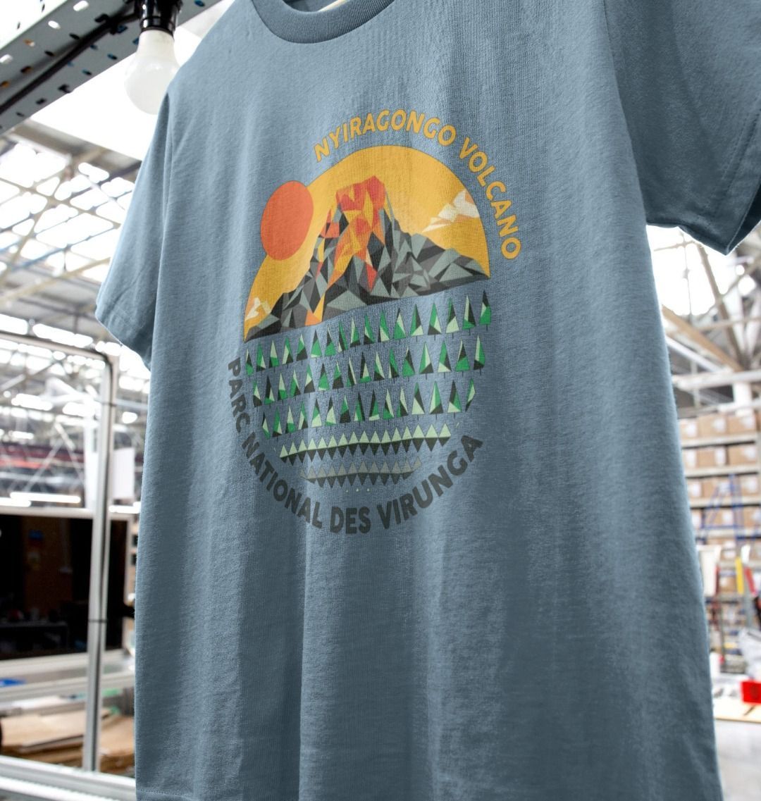 Blue Nyiragongo Volcano Women's T-shirt 
