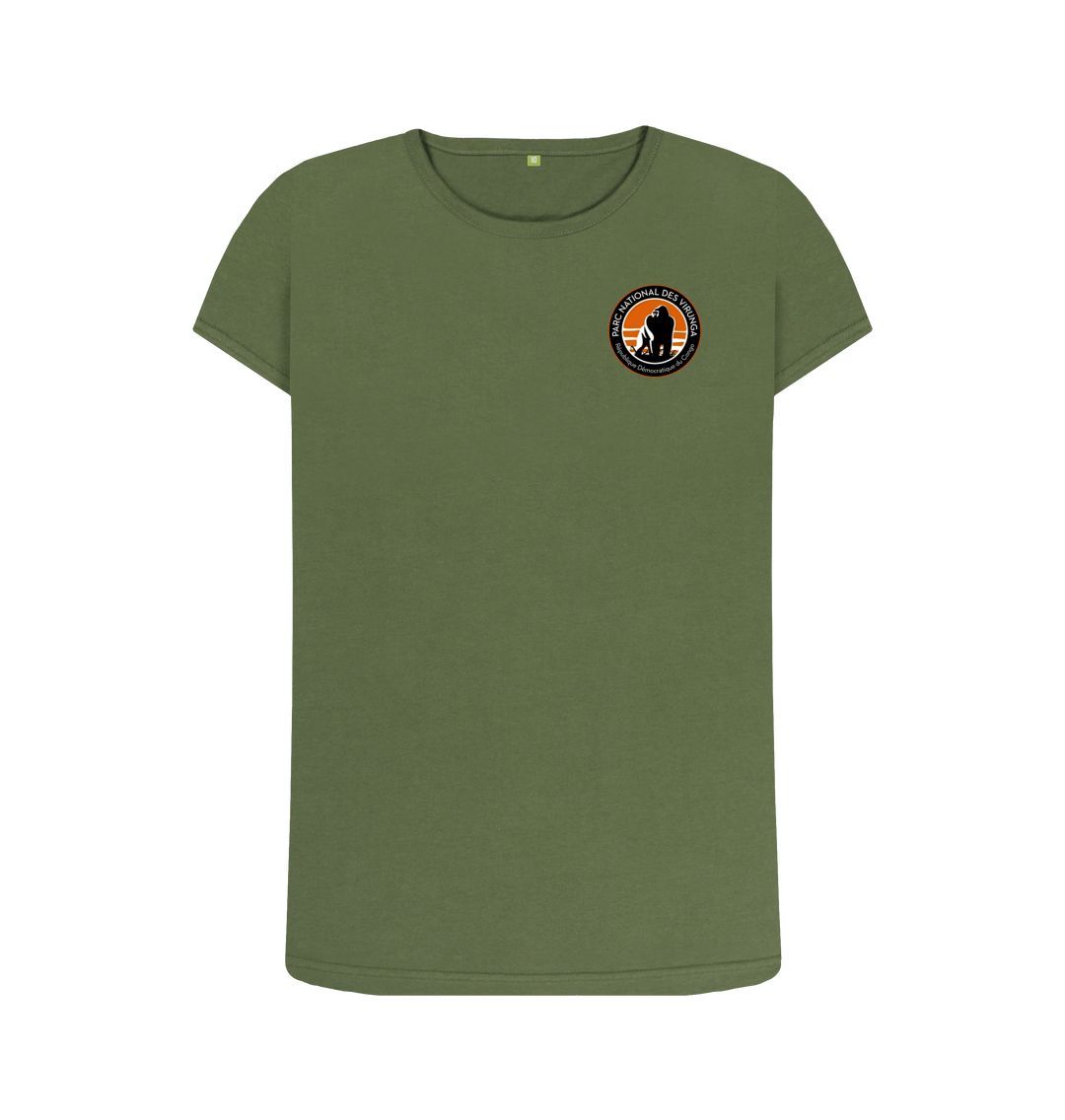 Khaki Virunga Pocket Logo Women's Top