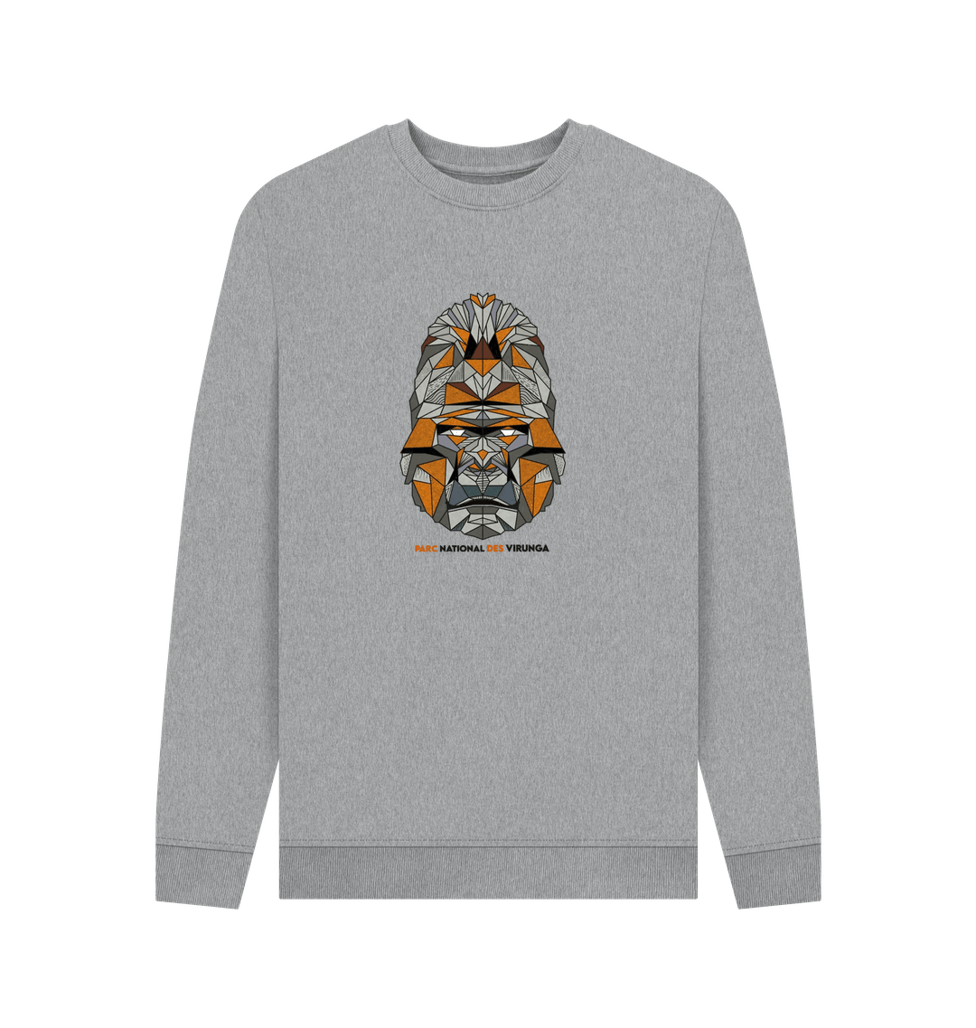 Light Heather  Gorilla Face Men's Sweater