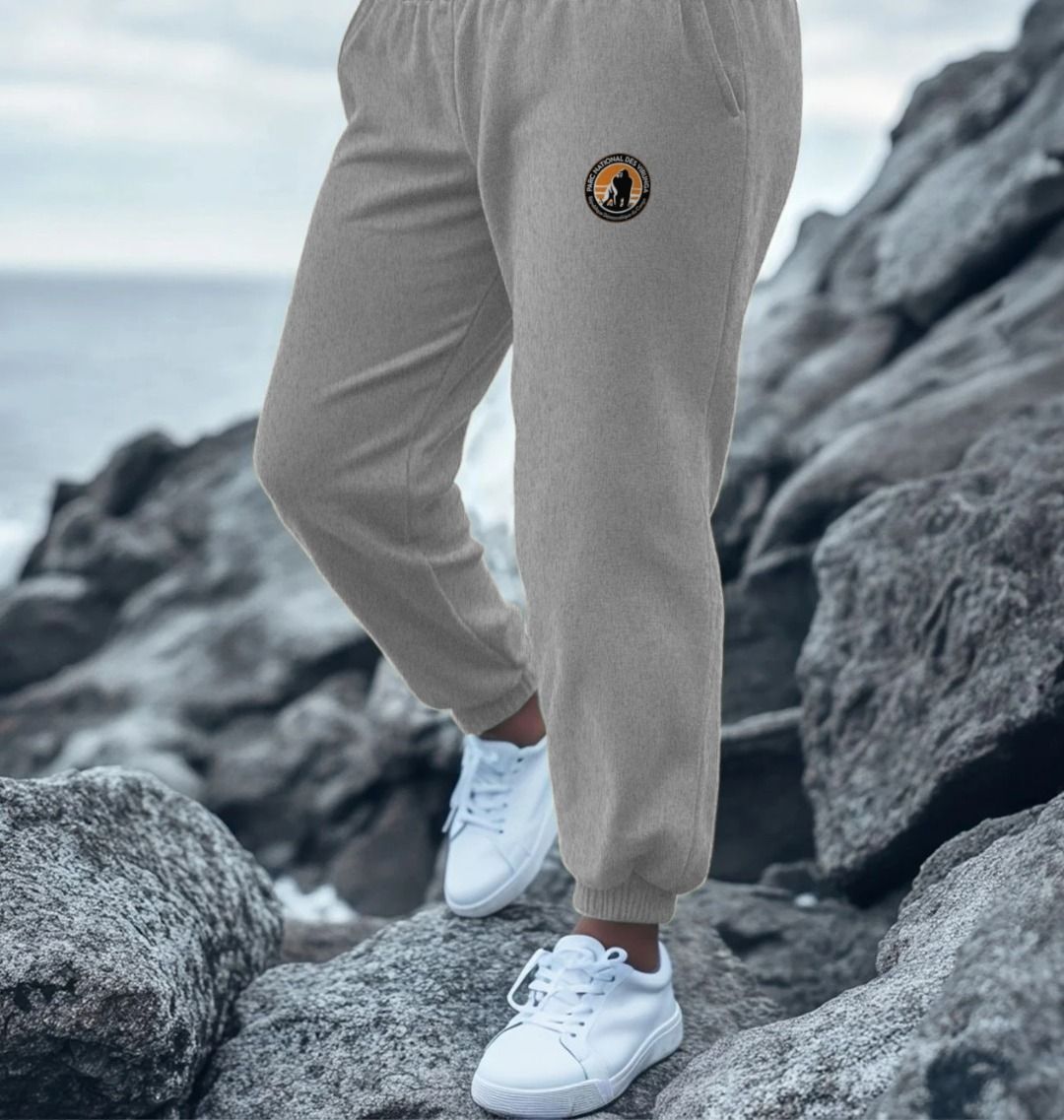 A person wearing a navy Virunga Logo Unisex Joggers
