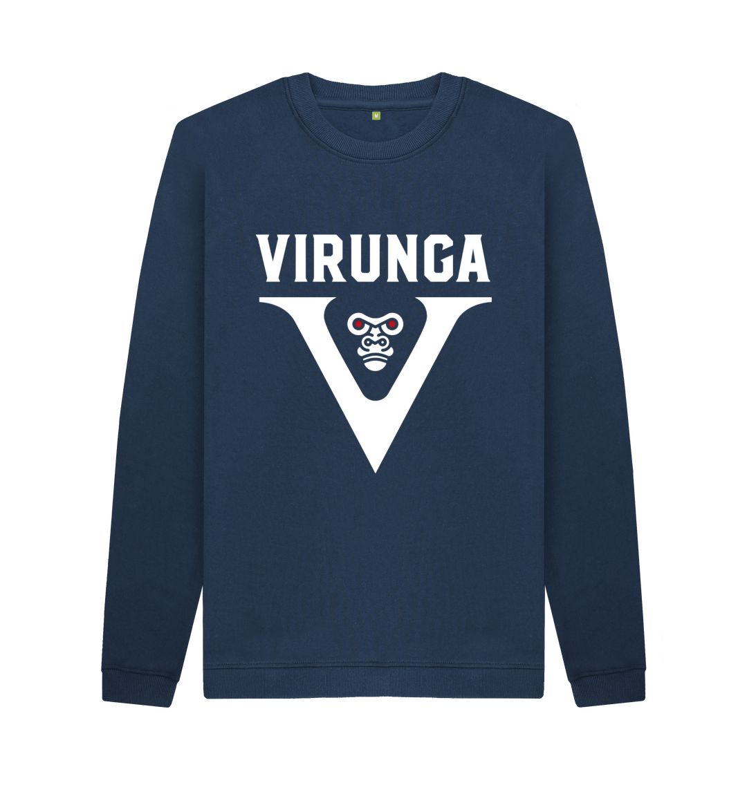 Navy Blue V for Virunga Men's Sweater
