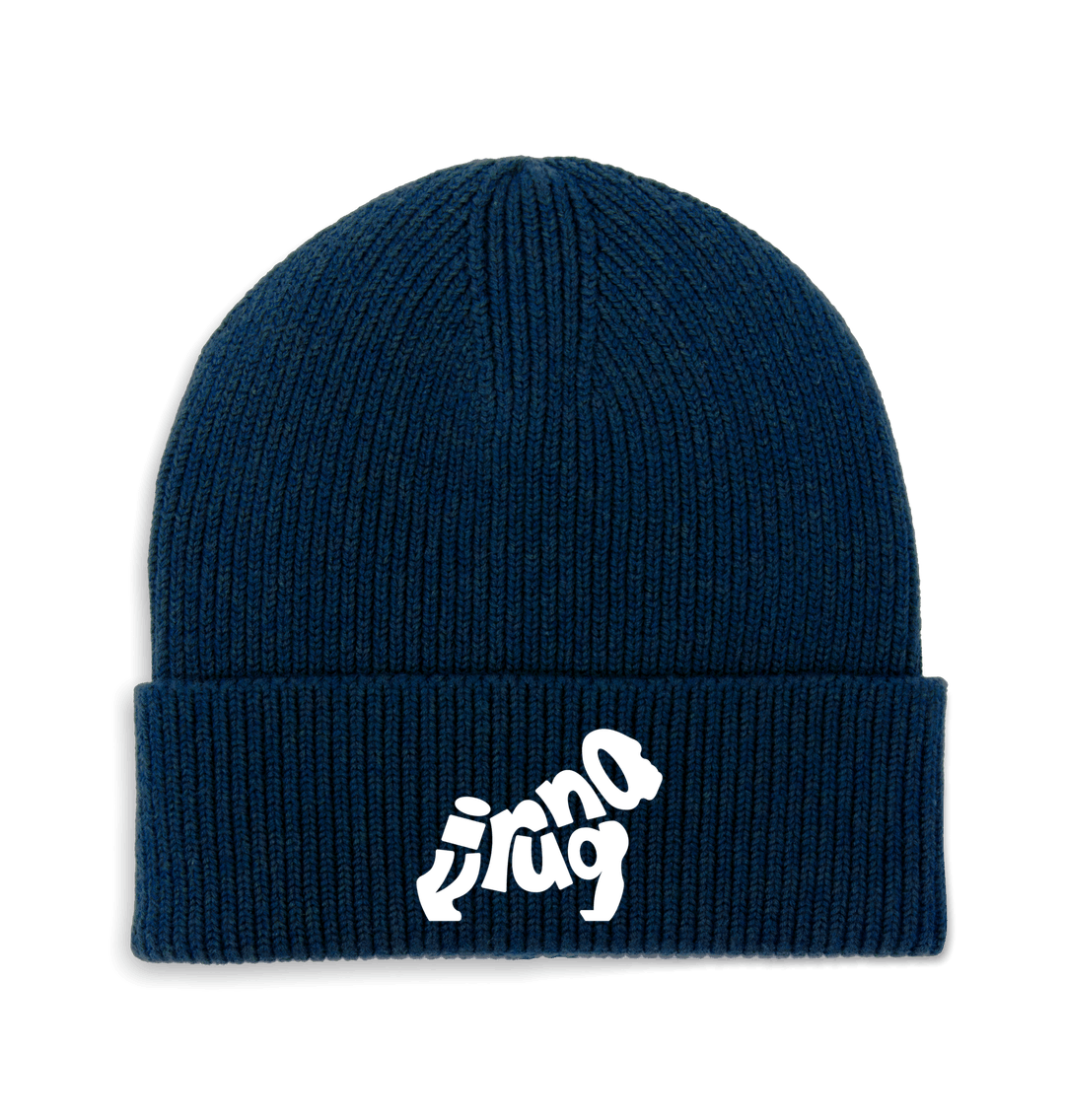 Navy Gorilla Emblem Embroidered Beanie