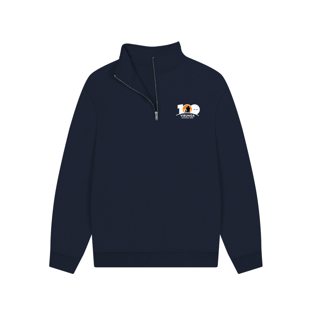Navy Virunga 100 Unisex Zip Pullover