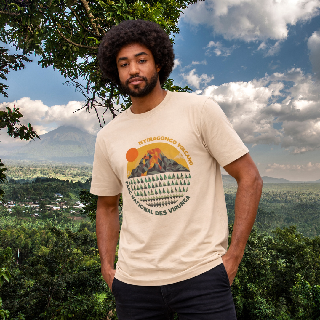 Nyiragongo Volcano Men's T-shirt – Virunga National Park