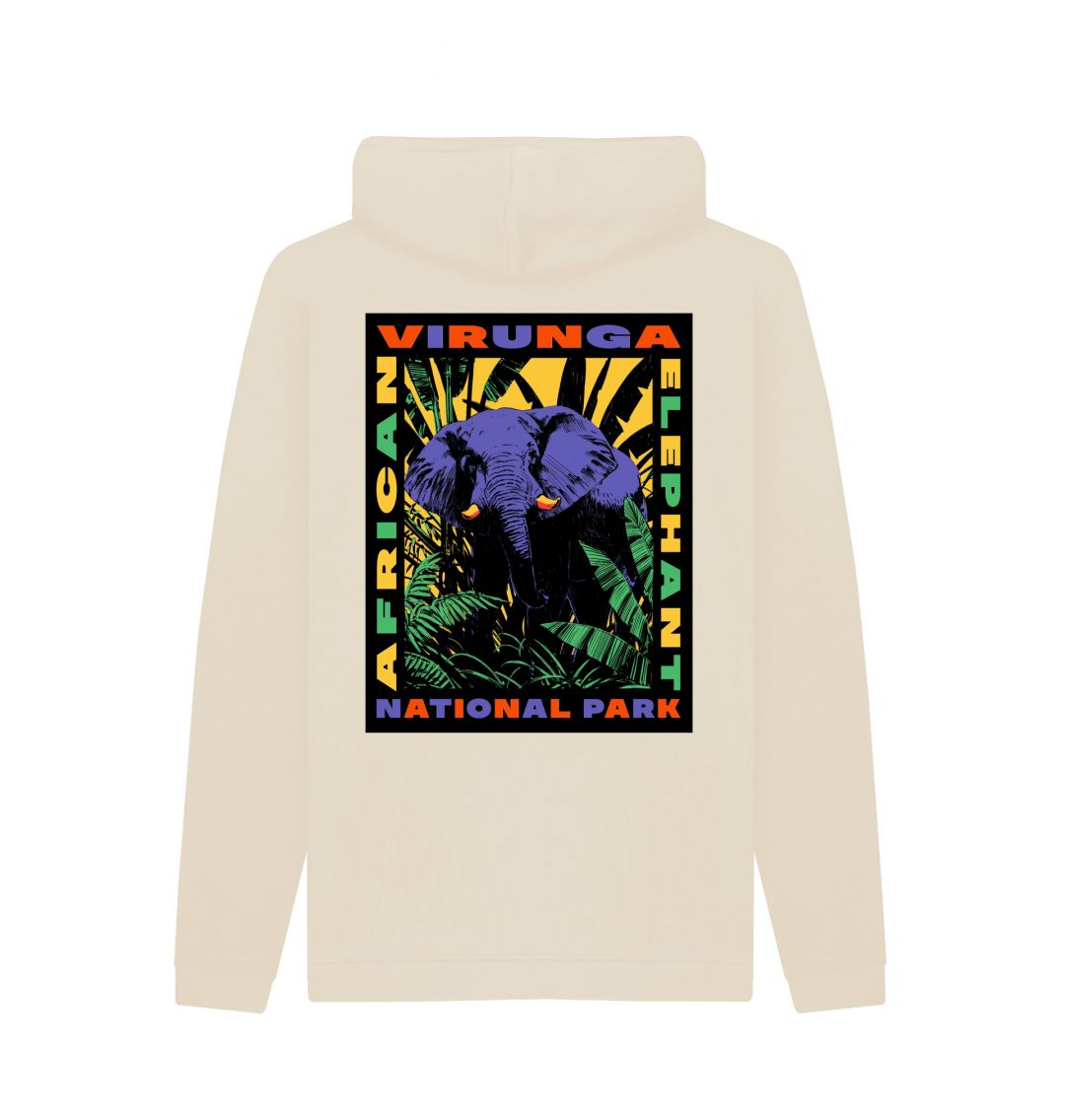 Oat Retro Elephant Men's Hoodie