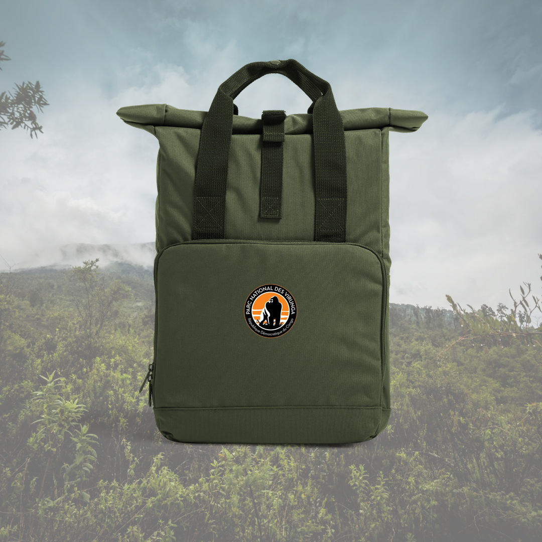 Olive Green Virunga Roll-Top Backpack