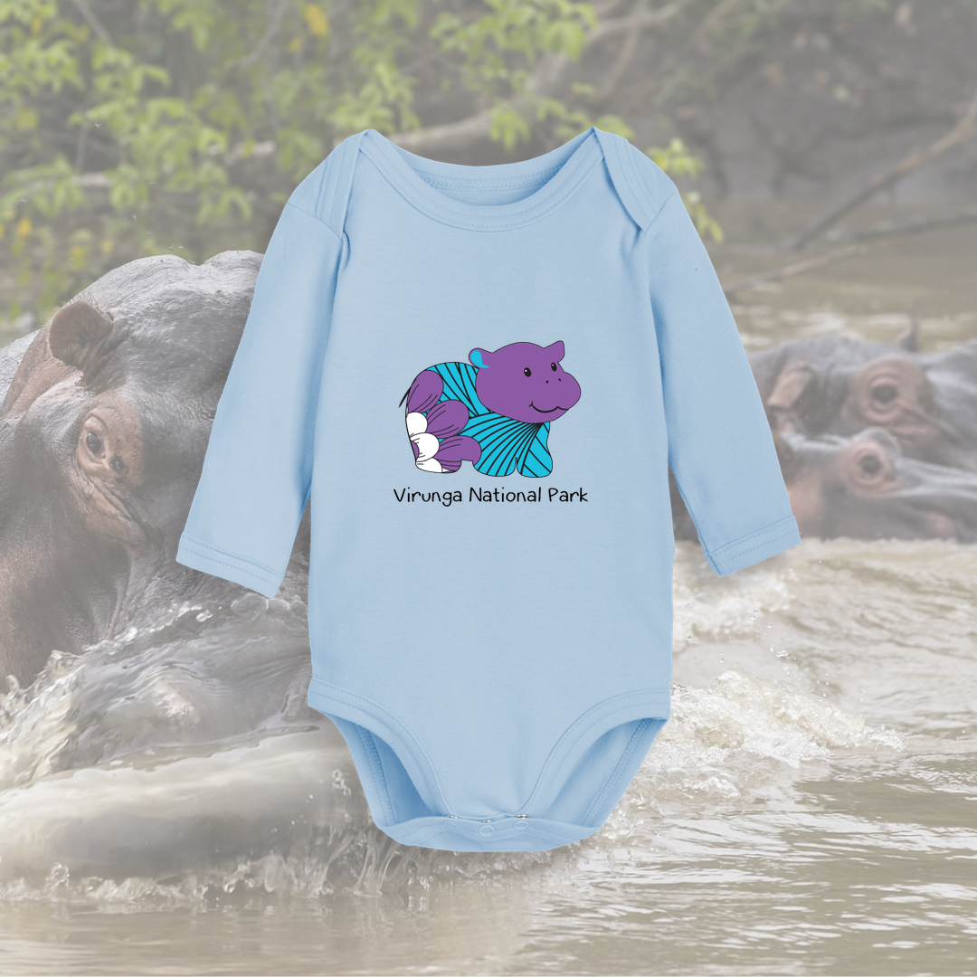 Hippo Longsleeved Babygrow