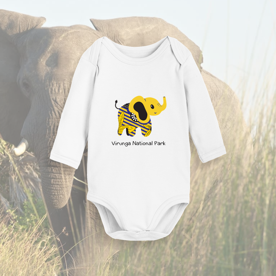 Elephant Longsleeved Babygrow