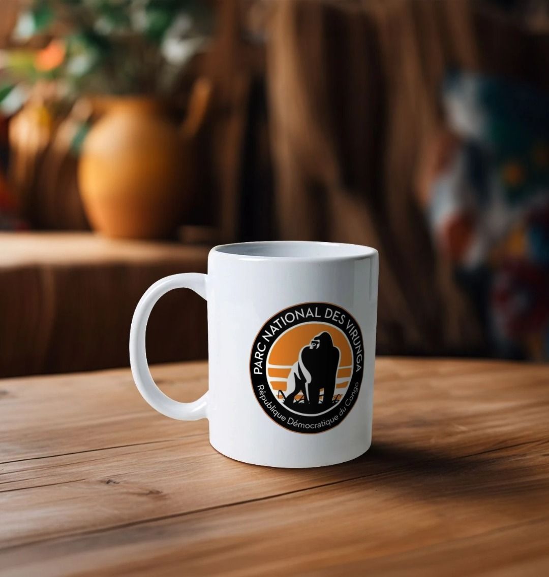 Parc National des Virunga White Mug